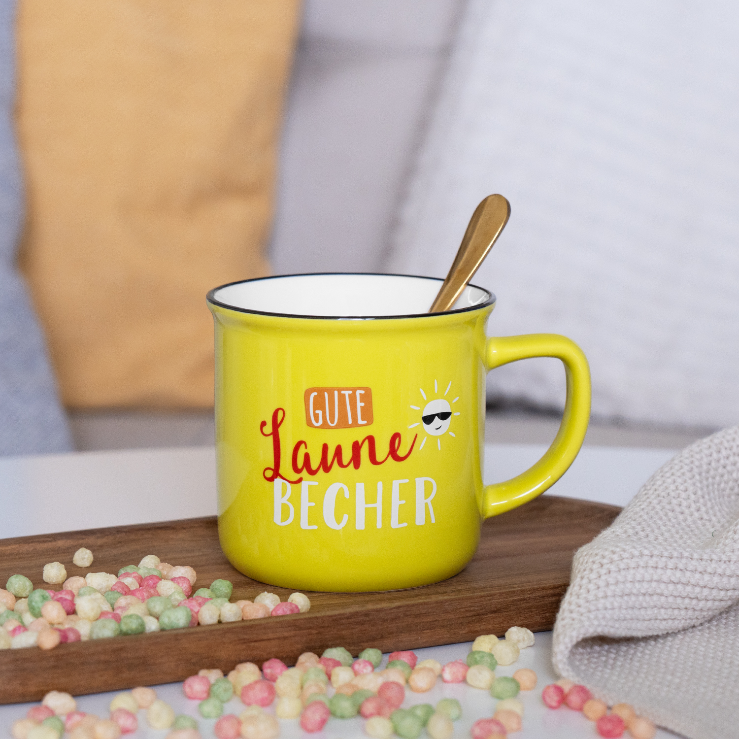 Großer Kaffeebecher - Gute Laune Pott - Hösti Becher Maritim