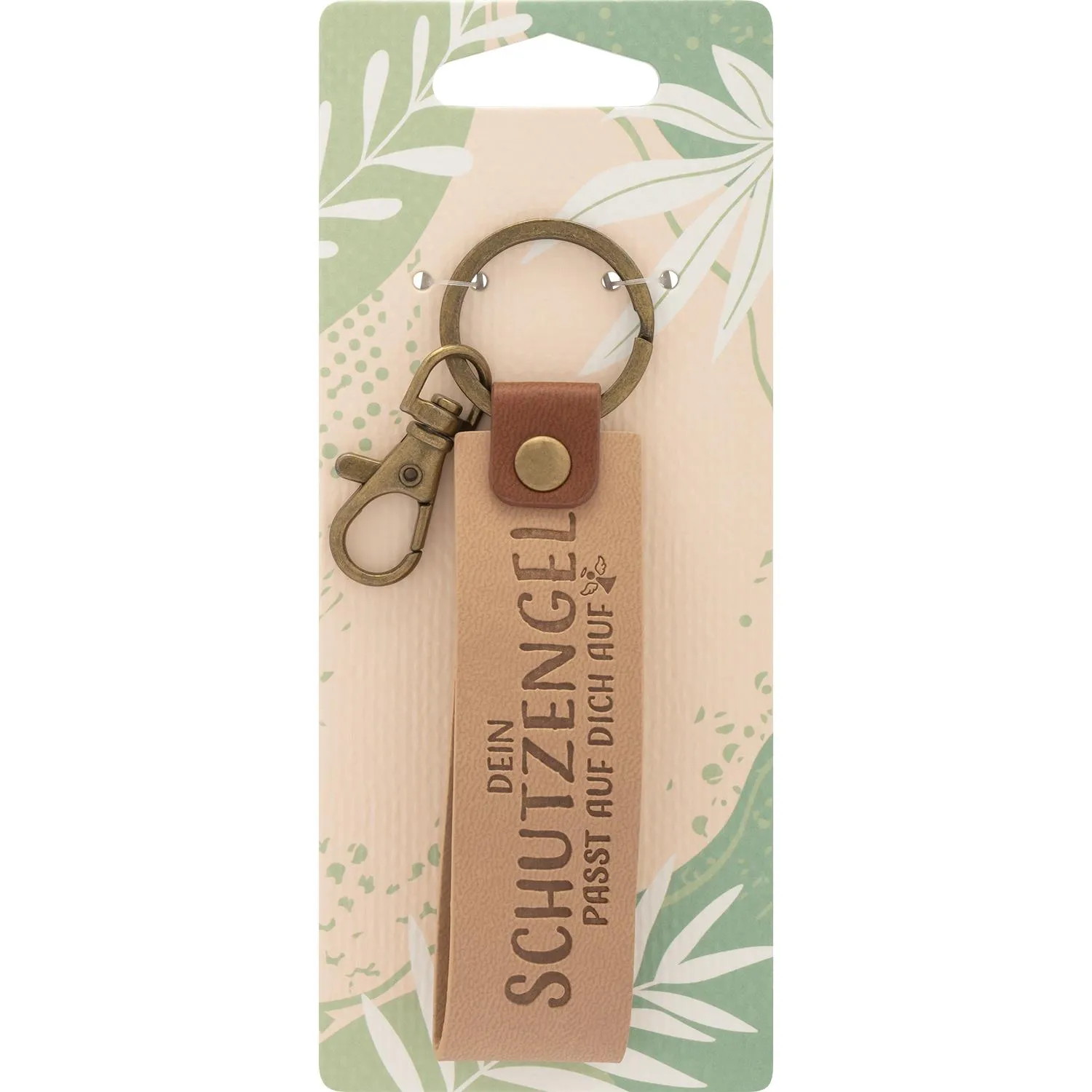 Schlüsselanhänger Kunstleder »Dein Schutzengel«