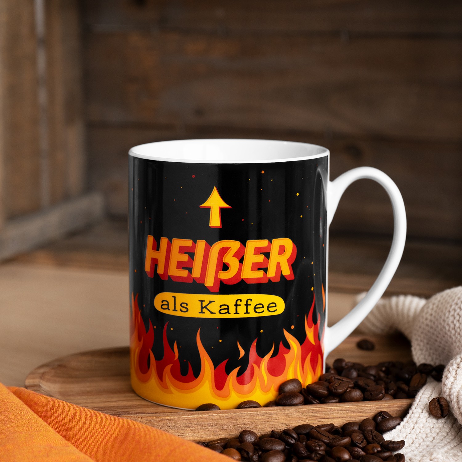 XL-Tasse »Heißer als Kaffee«