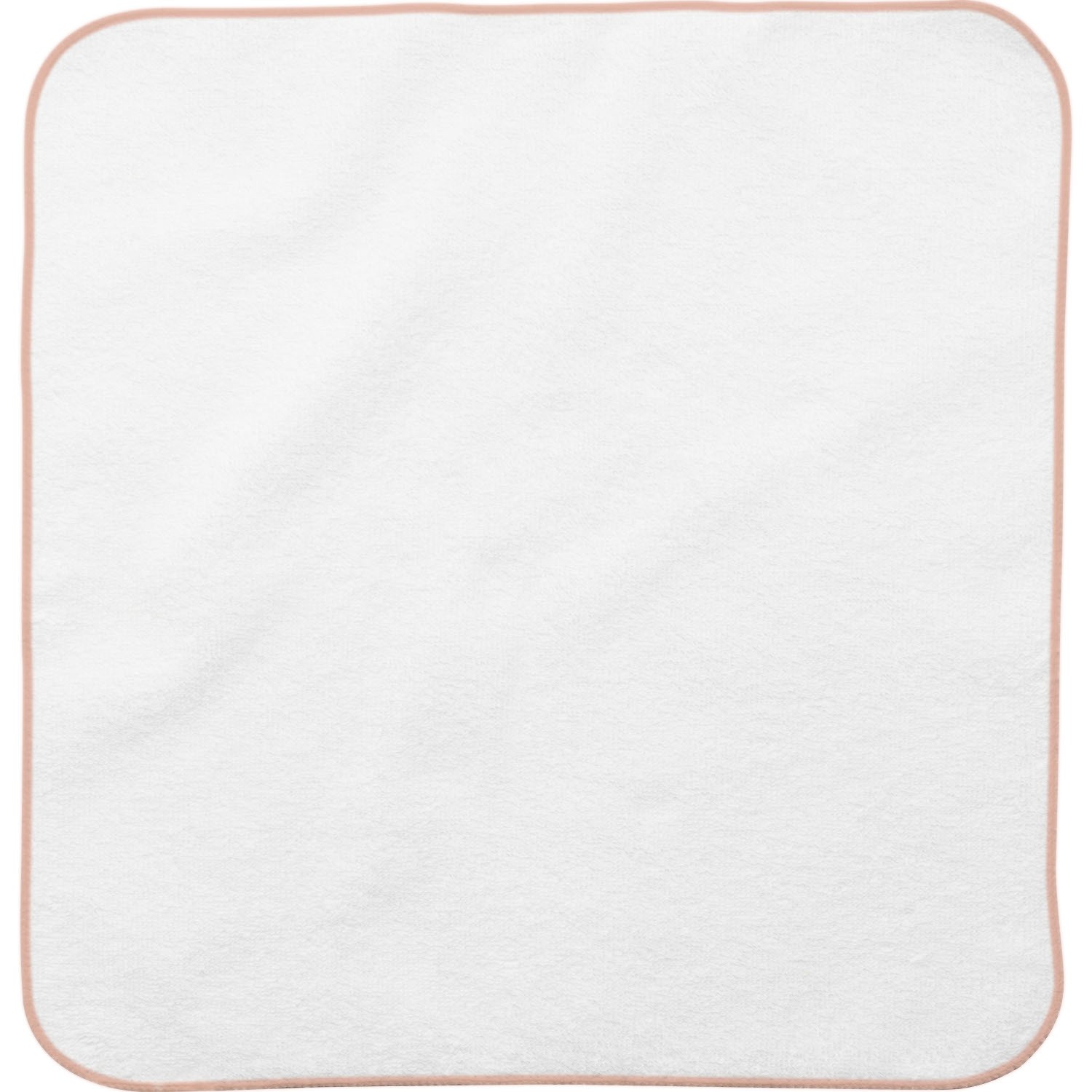 Weißes Magic Towel Allerbeste Mama in Blumenform mit rosa Rand