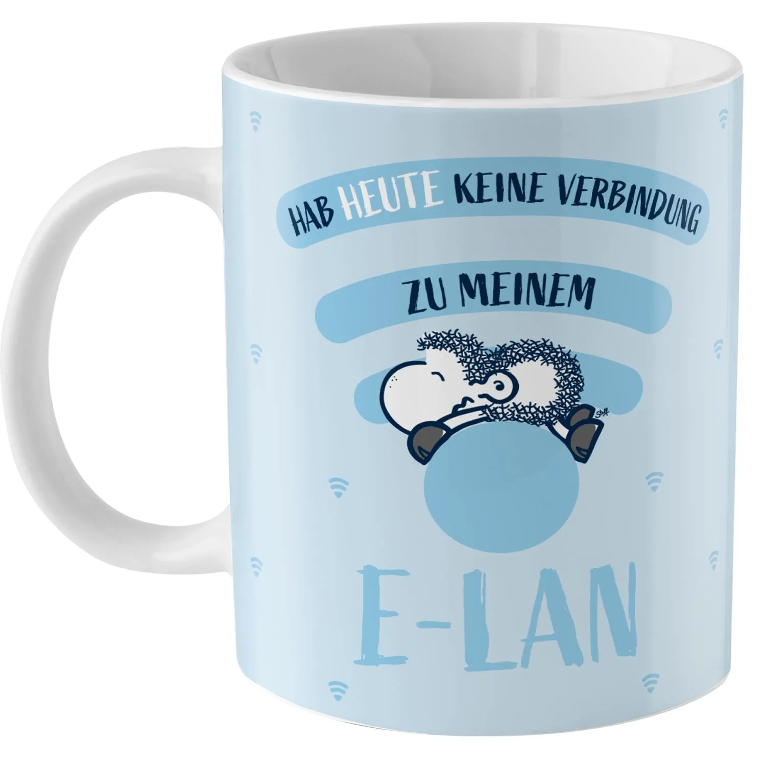 Zaubertasse »Habe heute keine Verbindung zu meinem E-LAN«