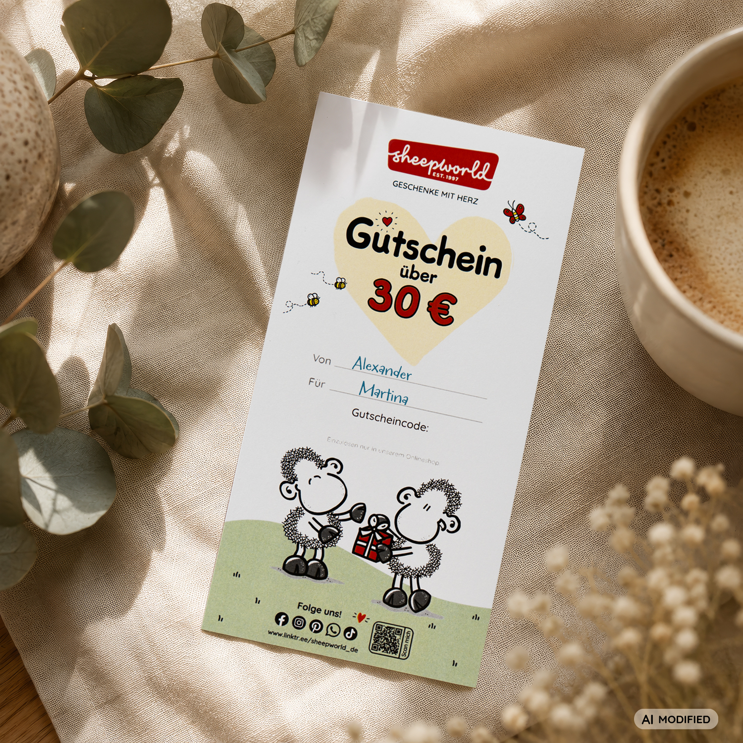 Geschenk-Gutschein 30 Euro