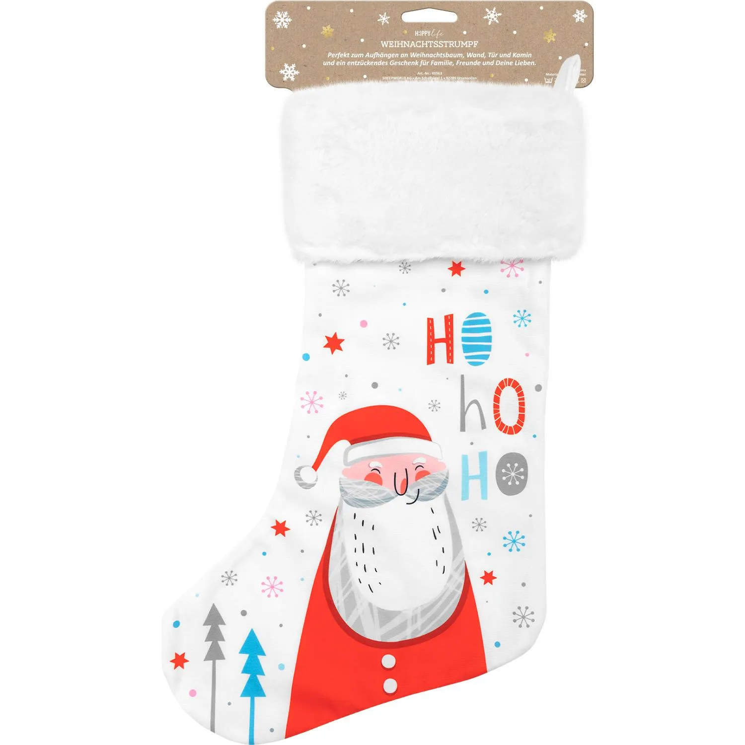 Weihnachtsstrumpf »Ho Ho Ho«