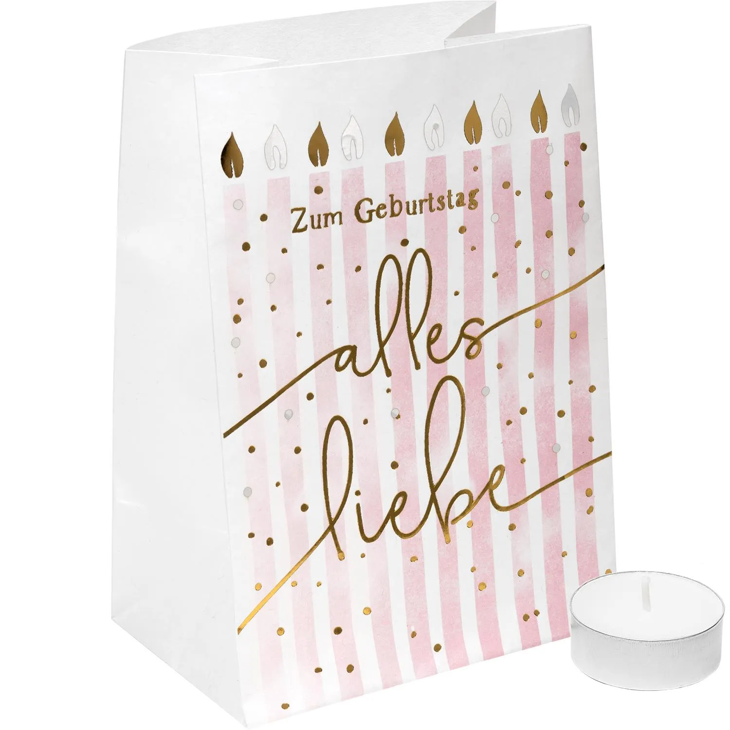 Lichttüte »Zum Geburtstag alles Liebe«