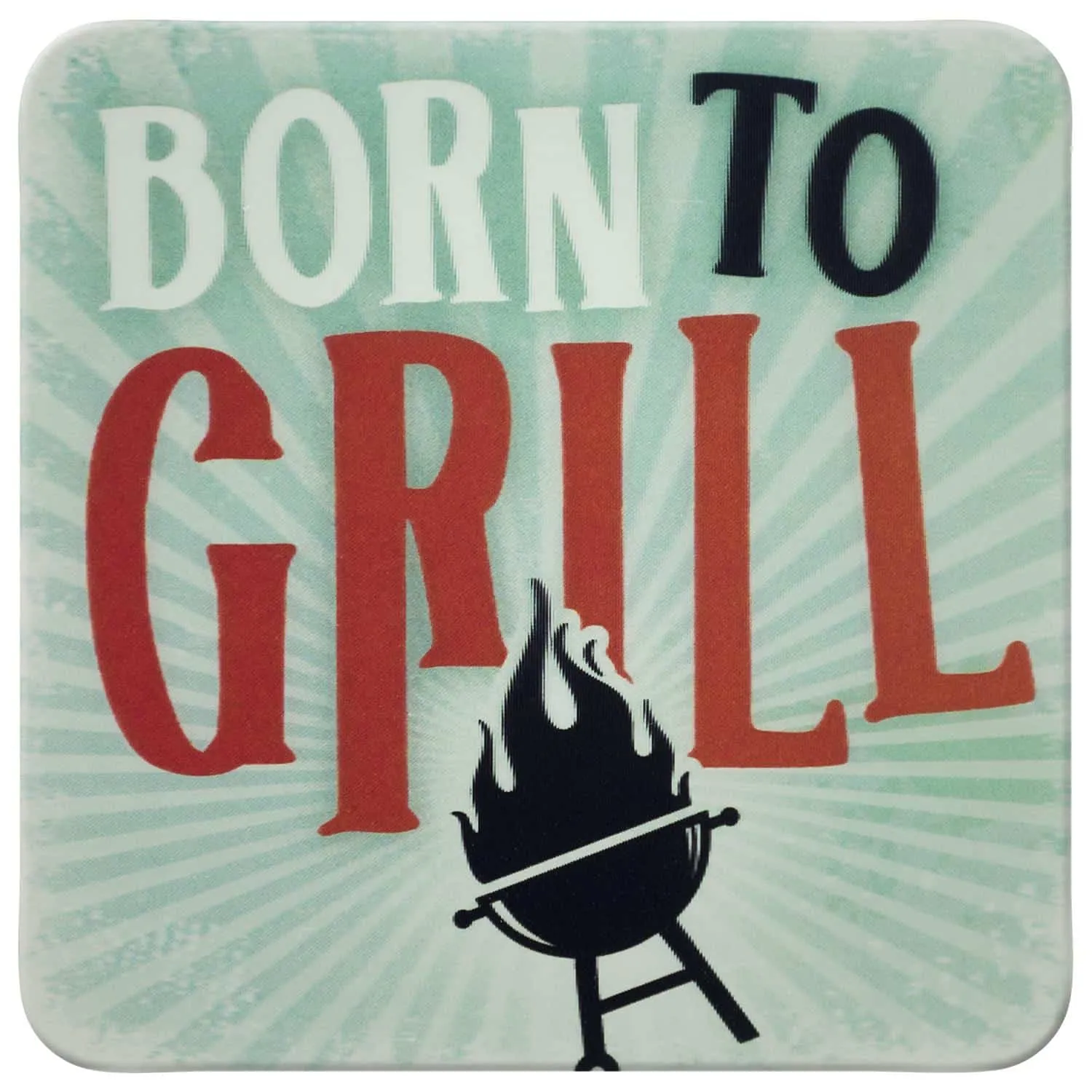 Untersetzer für Gläser mit Spruch Born to grill
