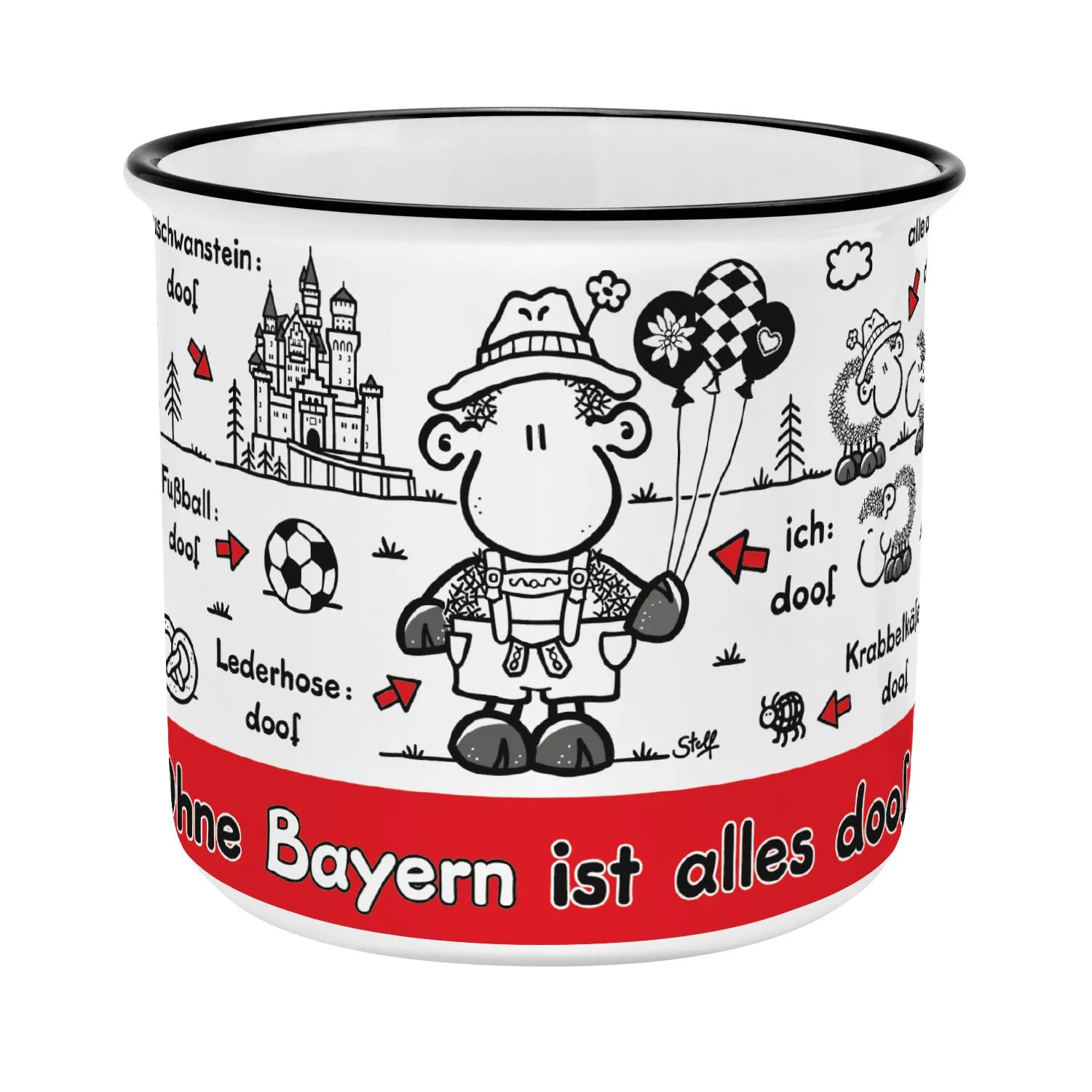 sheepworld Tasse »Ohne Bayern ist alles doof«