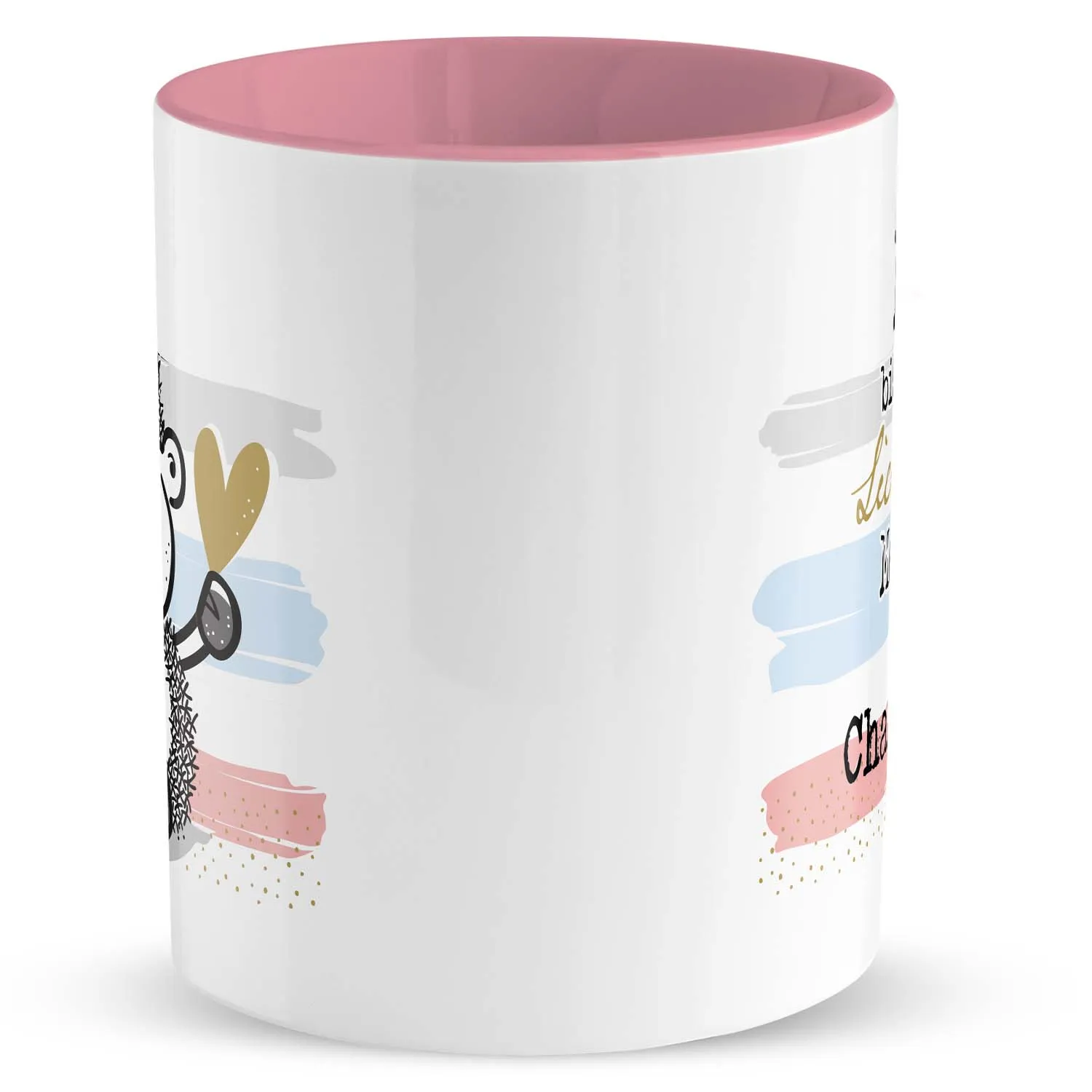 Tasse Motiv »Du bist mein Lieblingsmensch ...« mit Wunschnamen, rosa, personalisiert