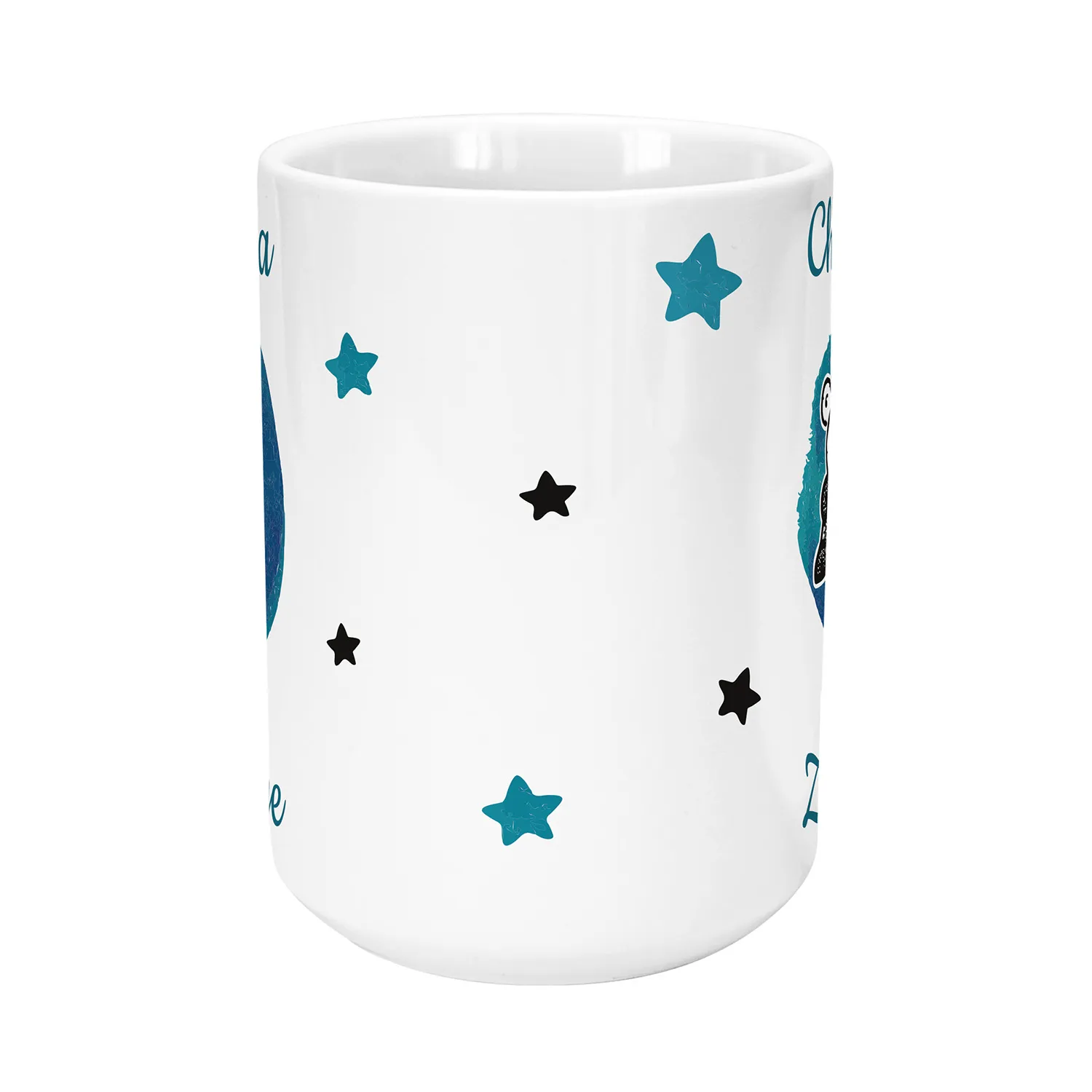 XL-Tasse mit Sternzeichen »Zwillinge«, mit Namen, weiß, personalisiert