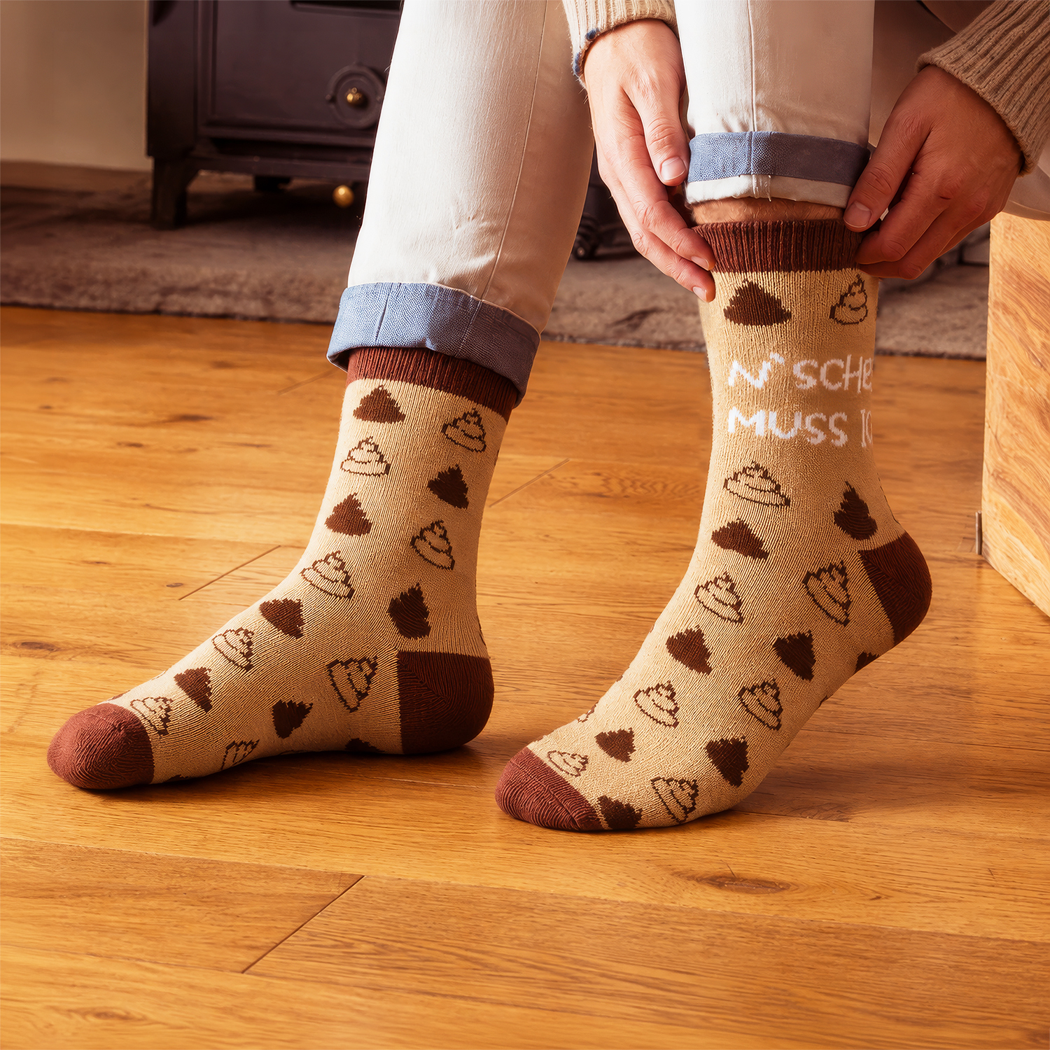 Zaubersocken »N'Scheiss muss ich«
