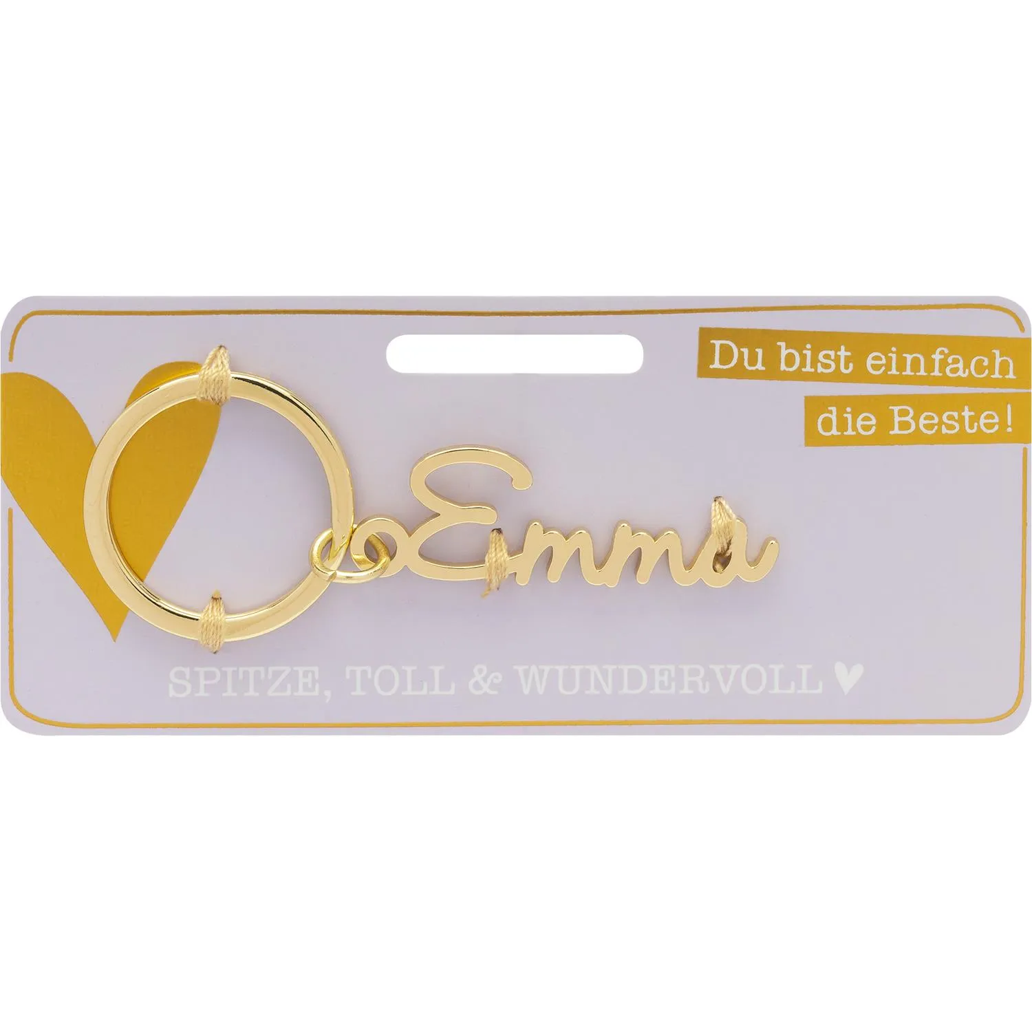 Schlüsselanhänger mit Name »Emma«