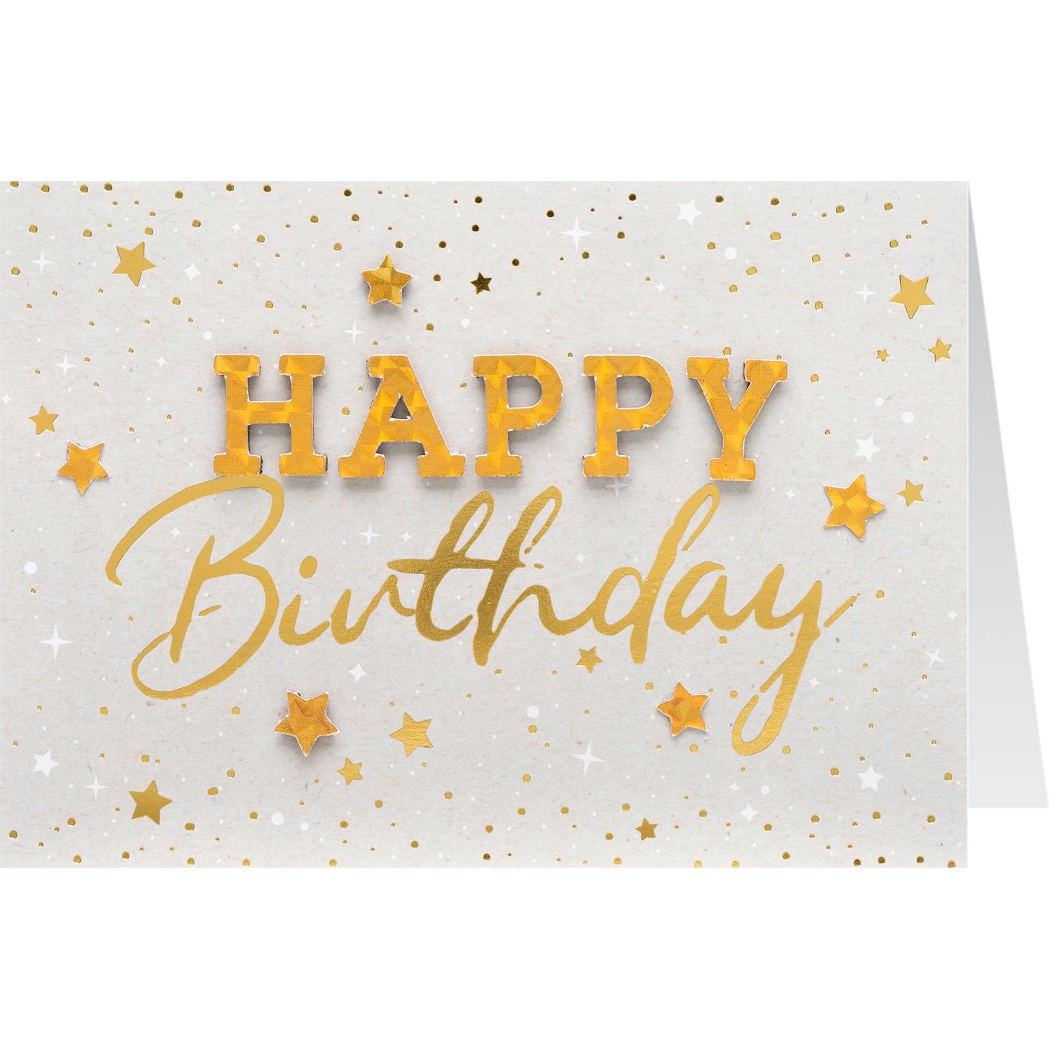 UK Greetings Geburtstagskarte Für Papa – Kuchen-Design Mit Goldfolie, Inkl. Umschlag