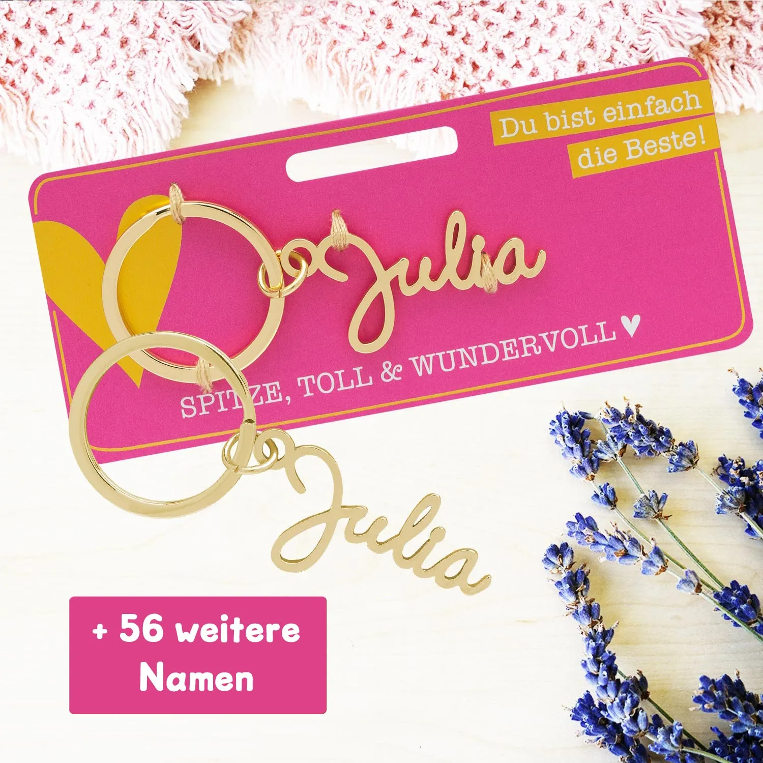 Schlüsselanhänger mit Name »Julia«