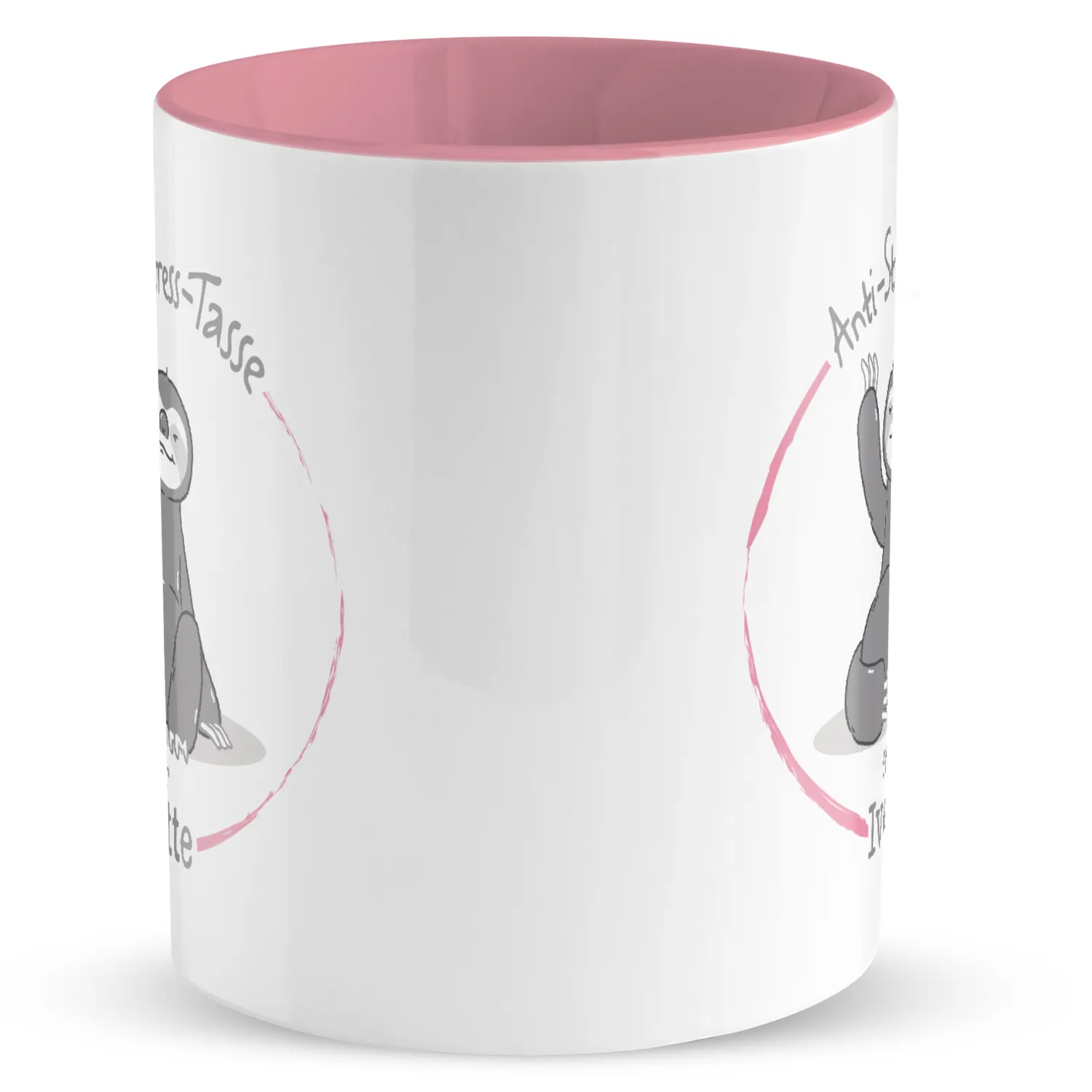 GRUSS & CO L1731 Tasse »Anti-Stress-Tasse für ...« mit Wunschnamen, rosa, personalisiert