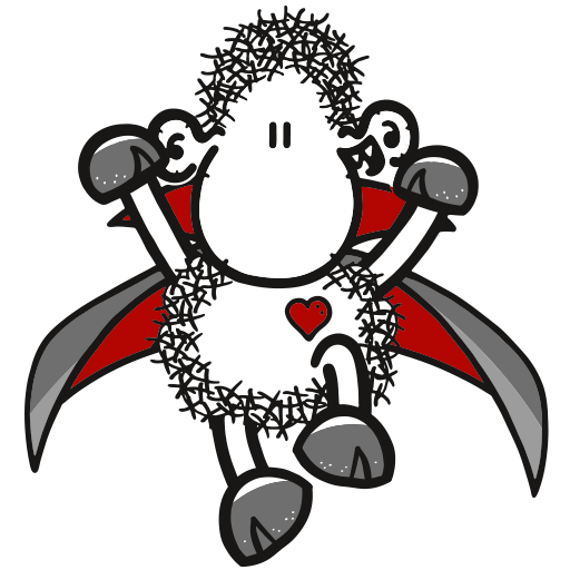 schwebendes sheepworld Vampir-Schaf