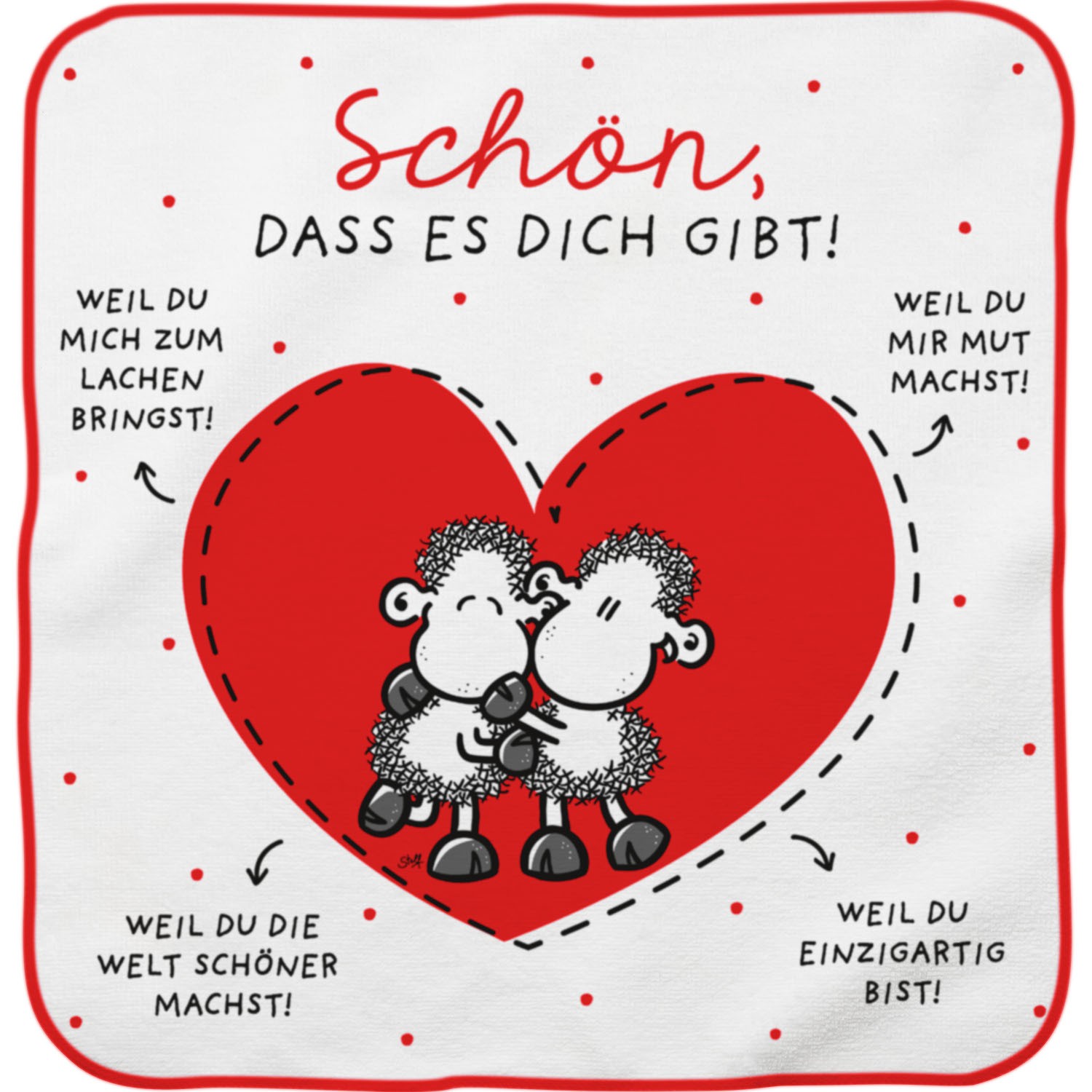 Zauberhandtuch »Schön, dass es Dich gibt!«