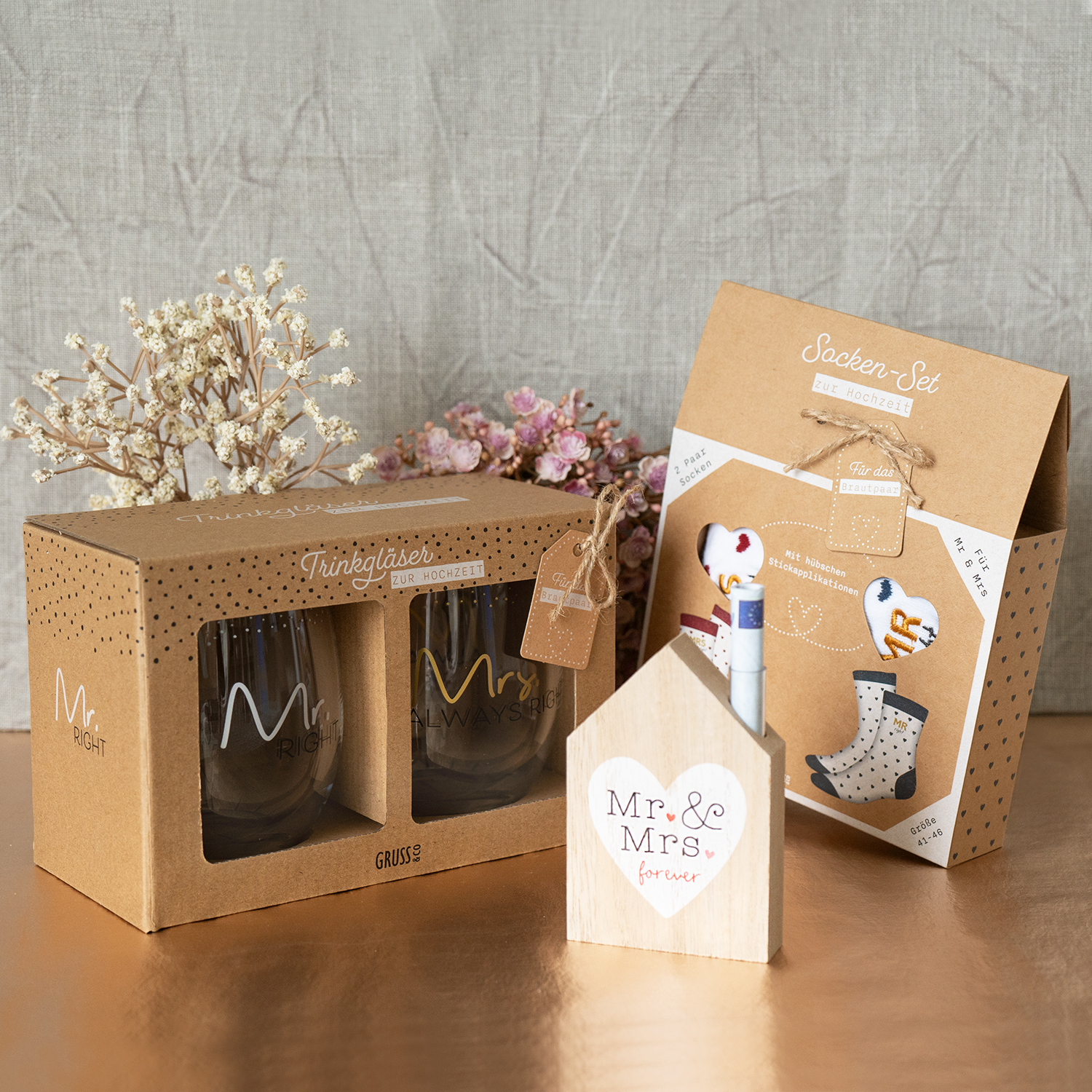 Lustapotheke Duschgel Geschenkset Zur Hochzeit – Mr & Mrs In Geschenkbox
