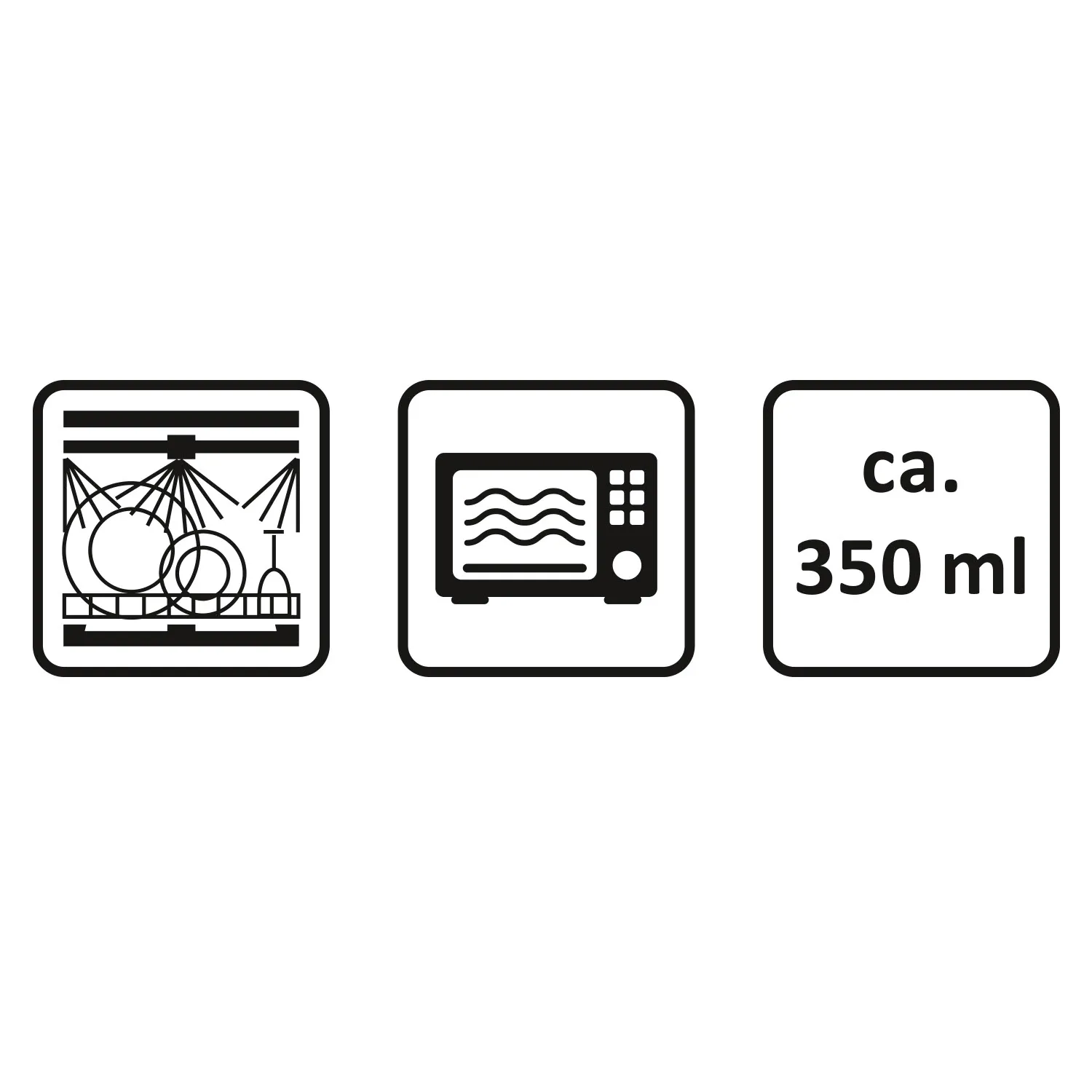 Weiße Keramik-Tasse, ca. 350 ml, spülmaschinen- und mikrowellengeeignet