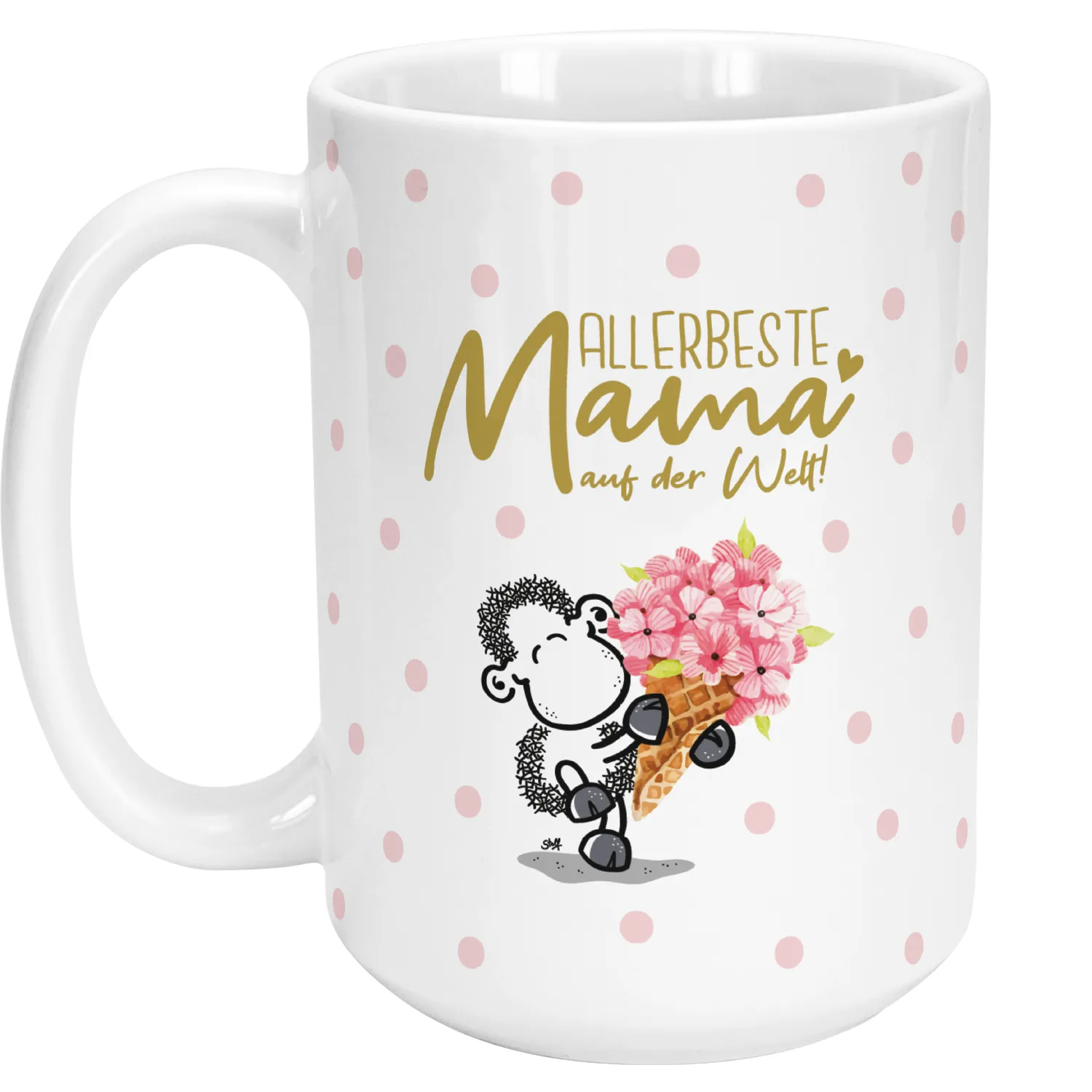 XL-Tasse »Allerbeste Mama auf der Welt! ...« mit Wunschnamen, weiß, personalisiert
