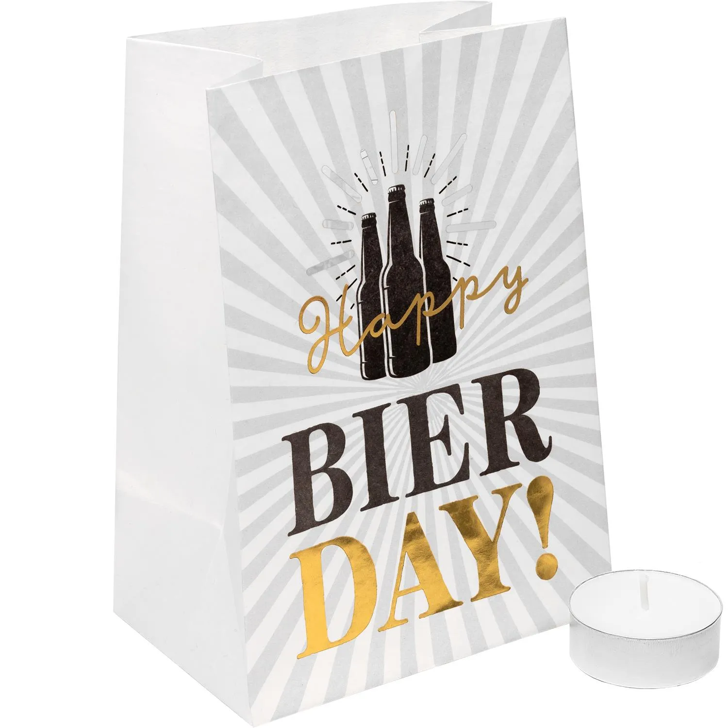 Lichttüte »Happy BIERDAY«