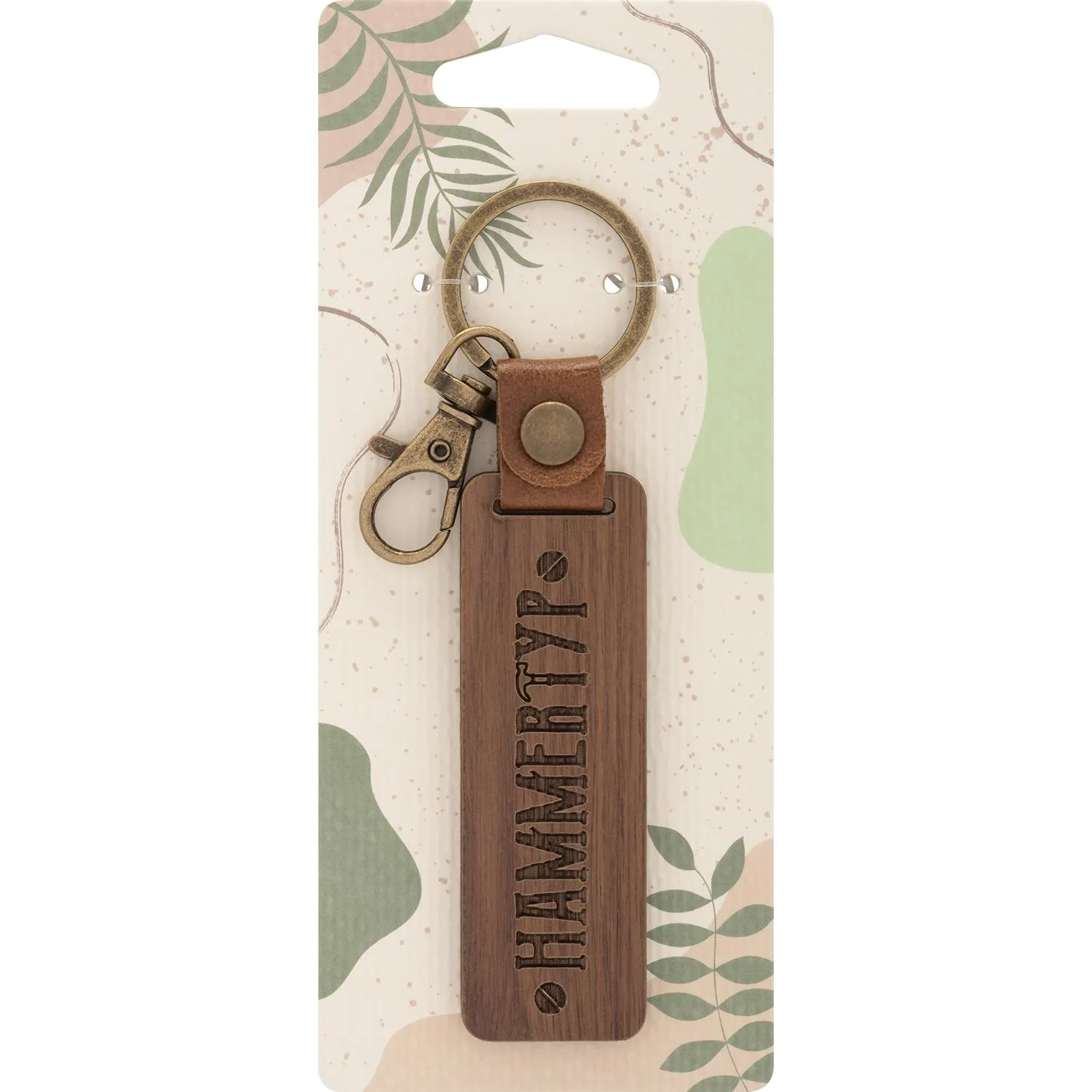 Schlüsselanhänger Walnussholz »Hammertyp«