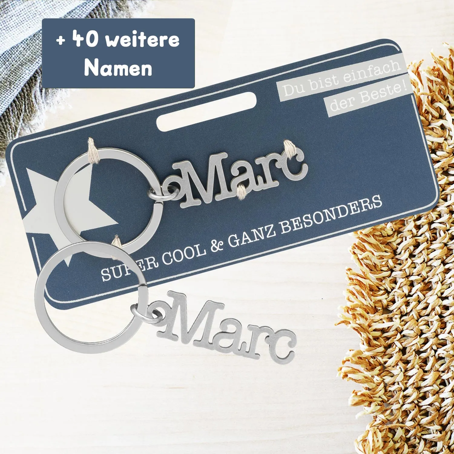 Schlüsselanhänger mit Name »Marc«
