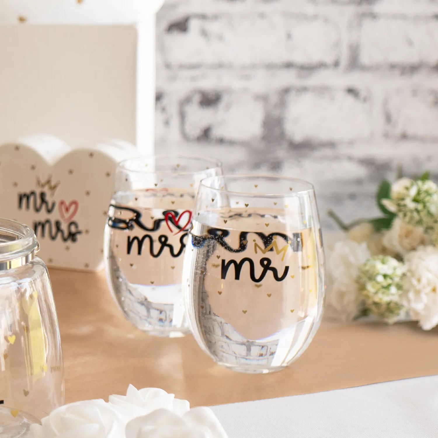 Trinkglas-Set »Mr. & Mrs.«