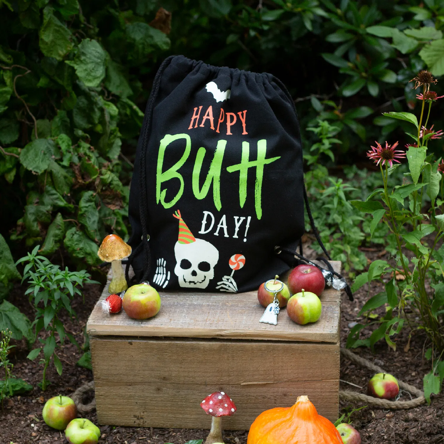 Turnbeutel »Happy Buhday!«