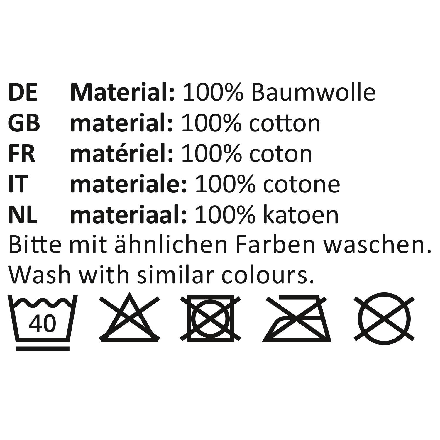 Zauber-Geschirrtuch Herzen – 60x45 cm, 100% Baumwolle, entfaltet sich beim Wasserbad zu bunten Herzchen-Gesichtern.