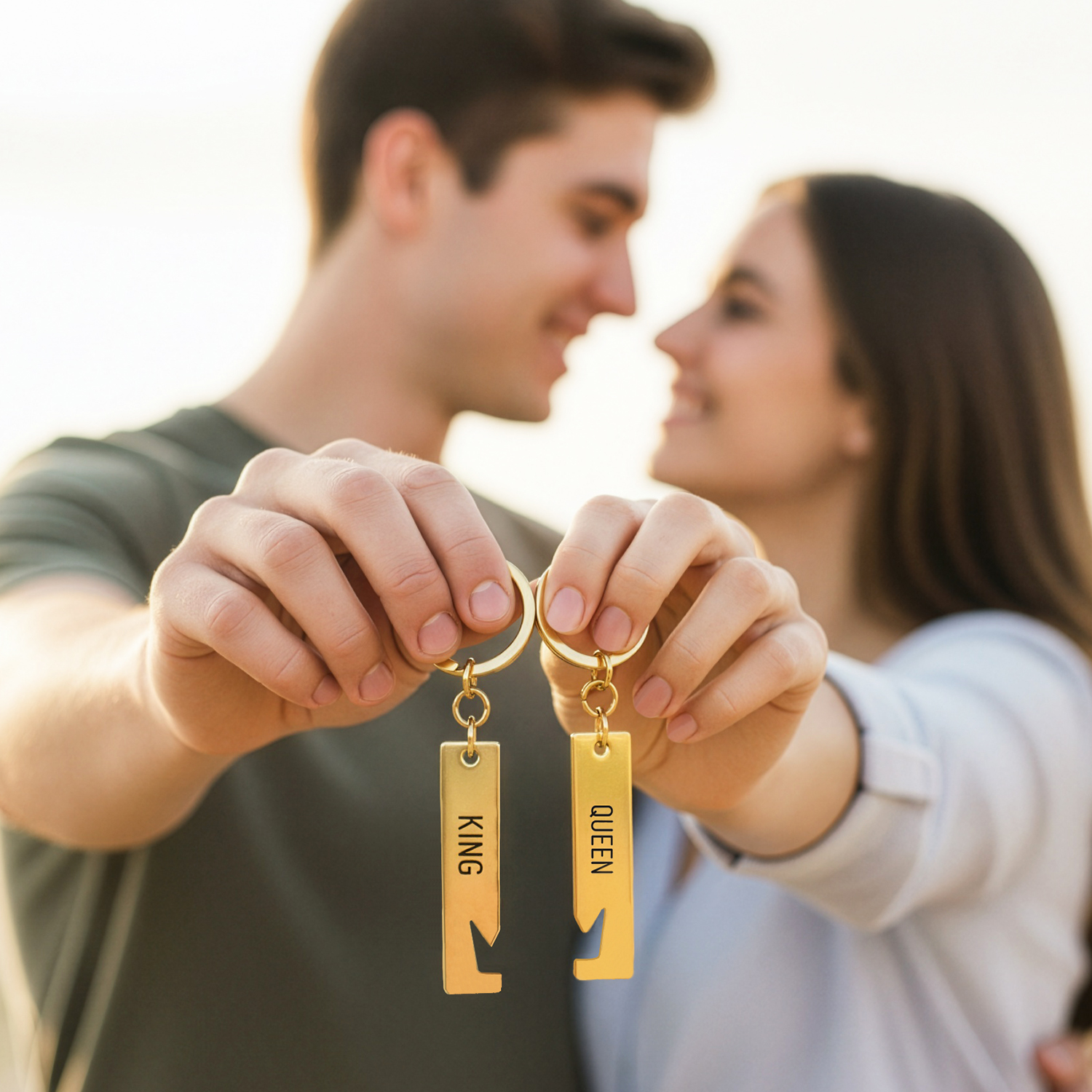 Paar-Schlüsselanhänger »King & Queen«