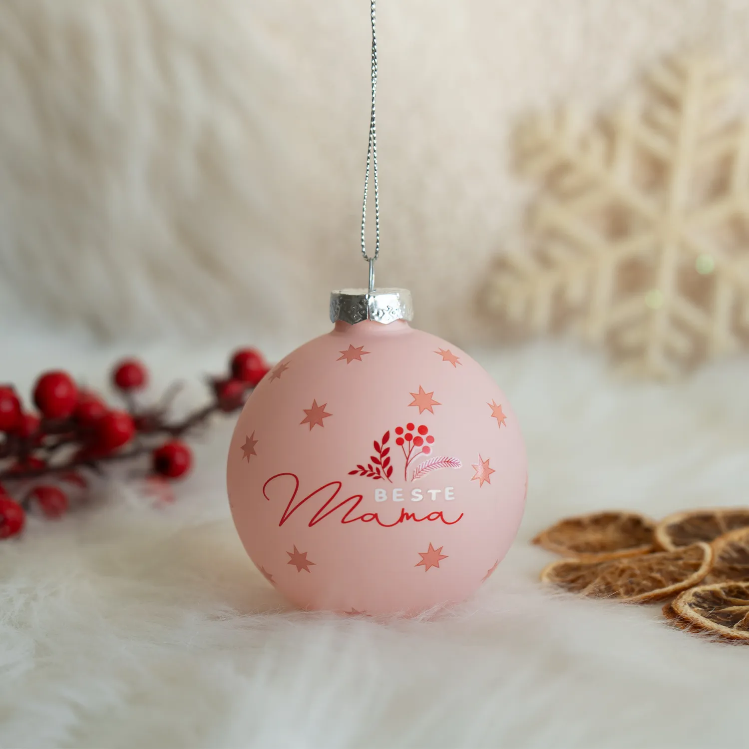 Christbaumkugel »Schön, dass es Dich gibt!«