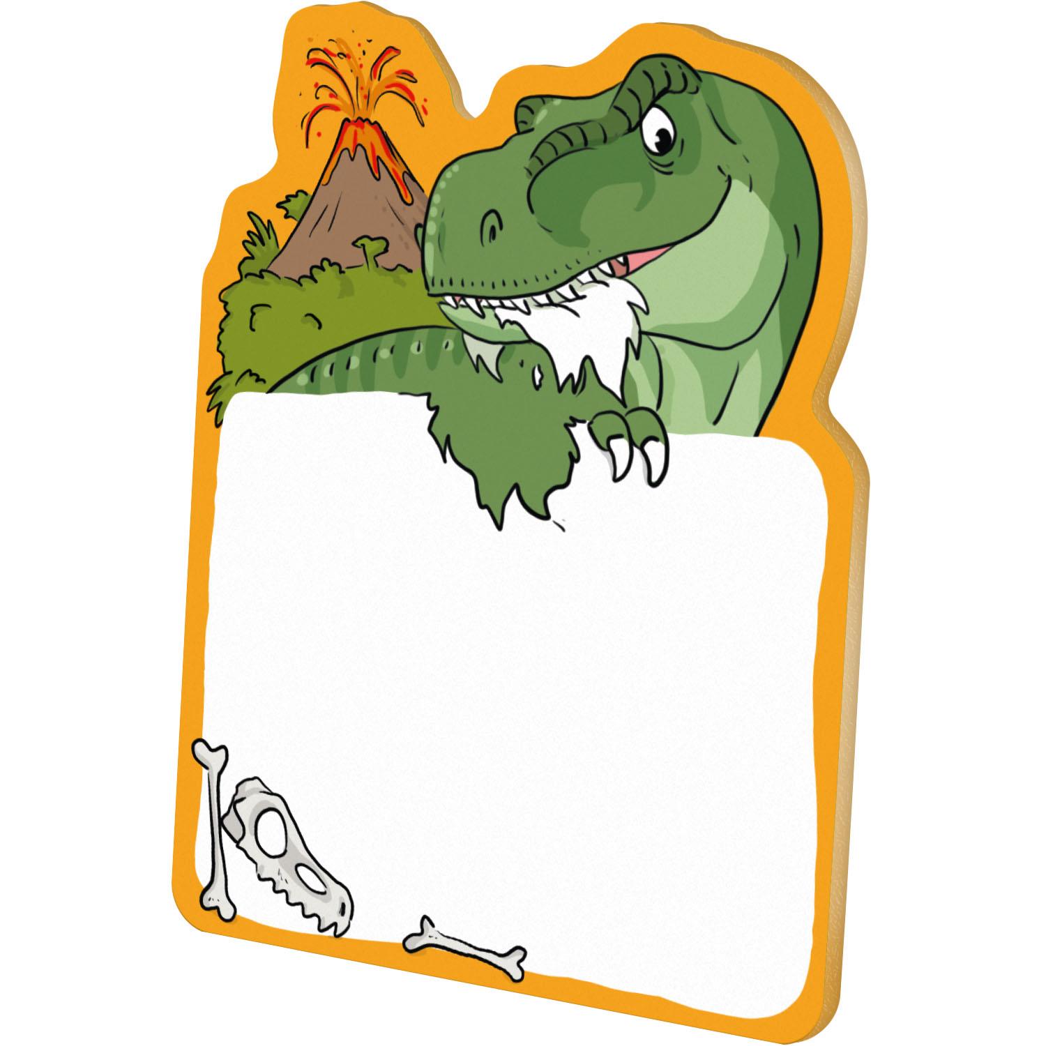 Klebezettel Dino
