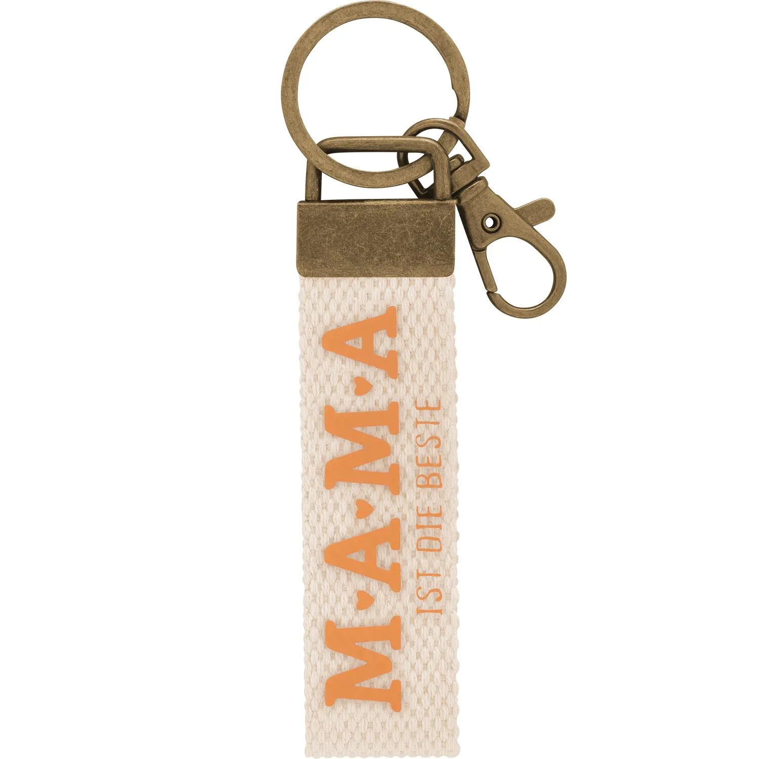 Schlüsselanhänger Canvas »Mama ist die Beste«