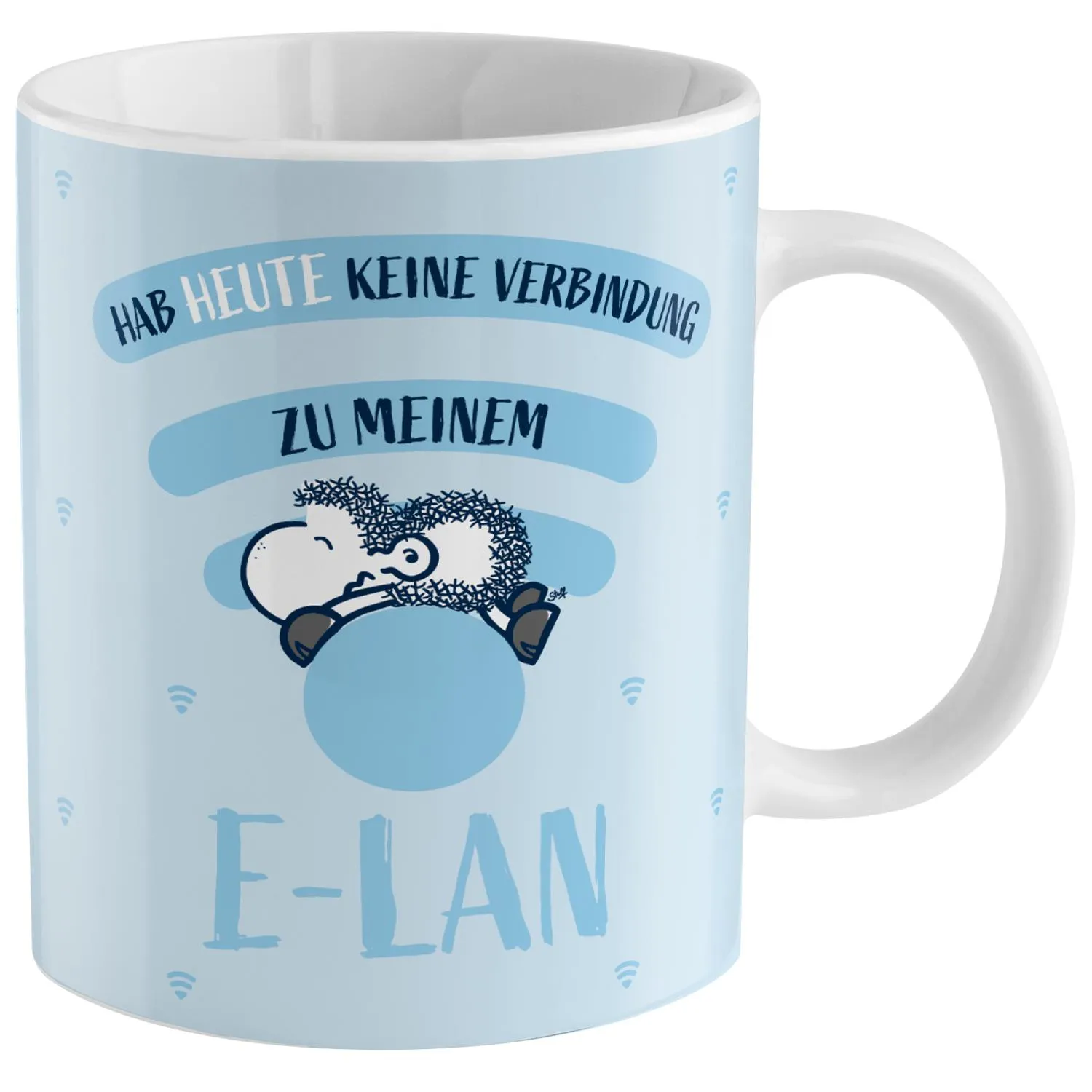 Zaubertasse »Habe heute keine Verbindung zu meinem E-LAN«