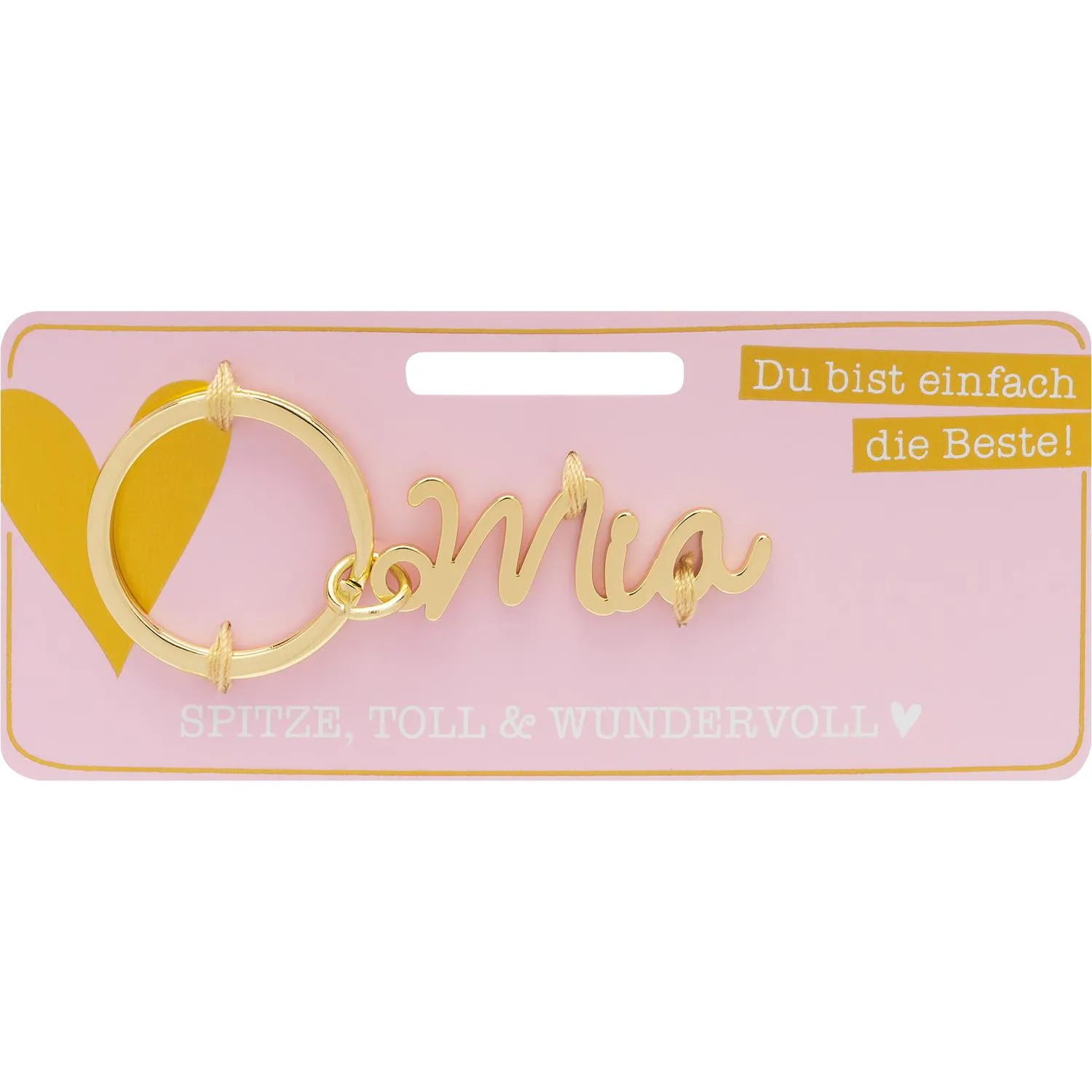 Schlüsselanhänger mit Name »Mia«