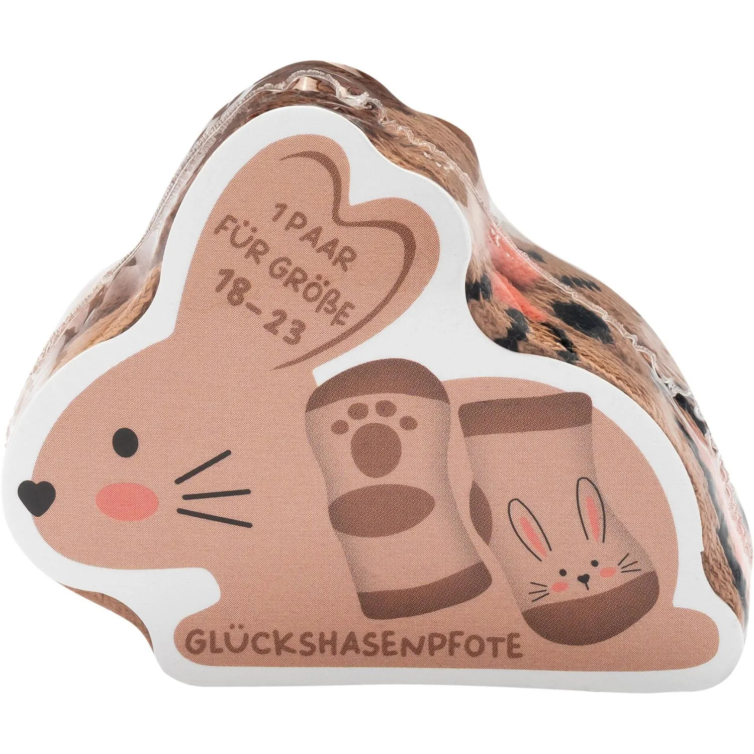 Baby-Zaubersocken »Pfote« mit Hasenpfoten-Motiv in Pastell, Größe 18-23