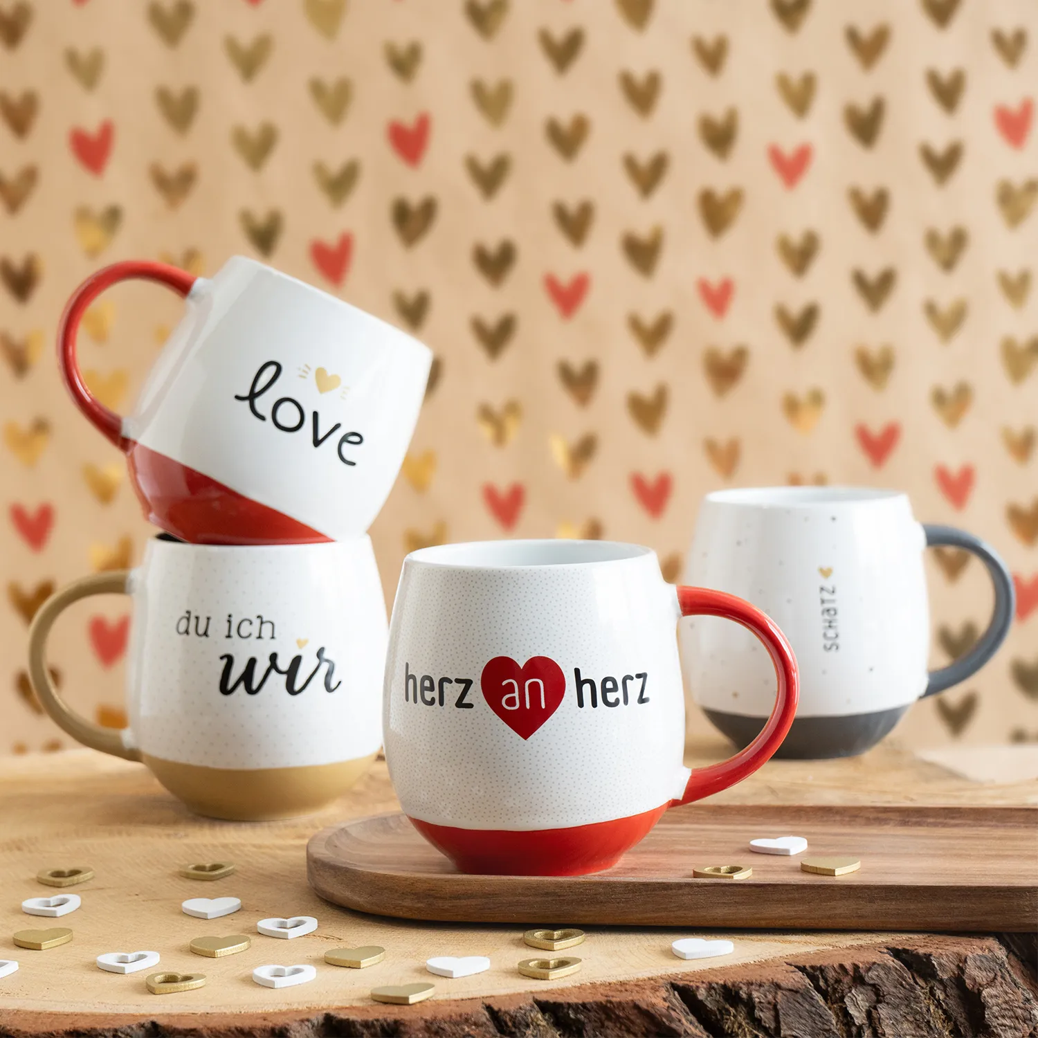 Tasse »herz an herz«