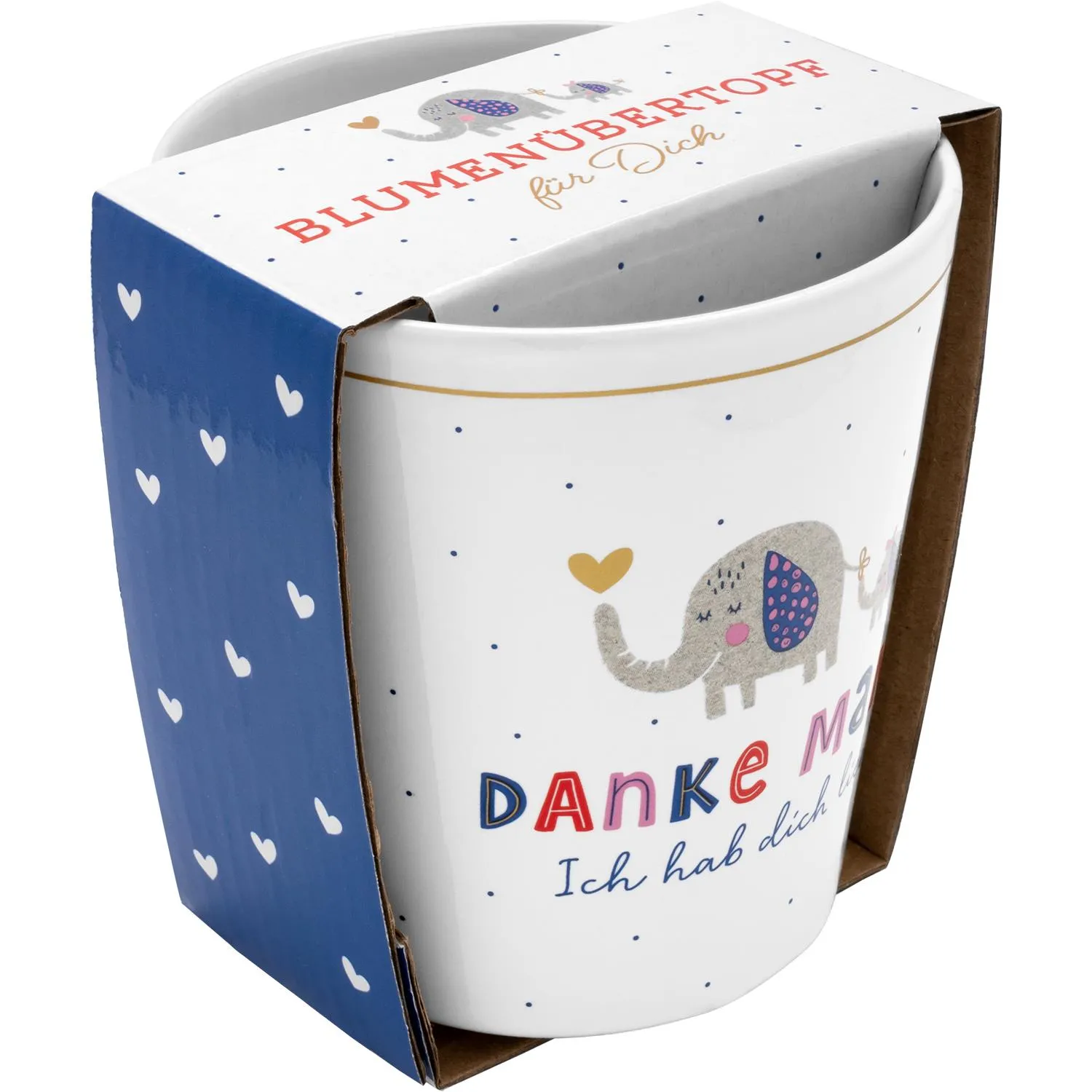 Blumenübertopf »Danke Mama - Ich hab Dich lieb!«