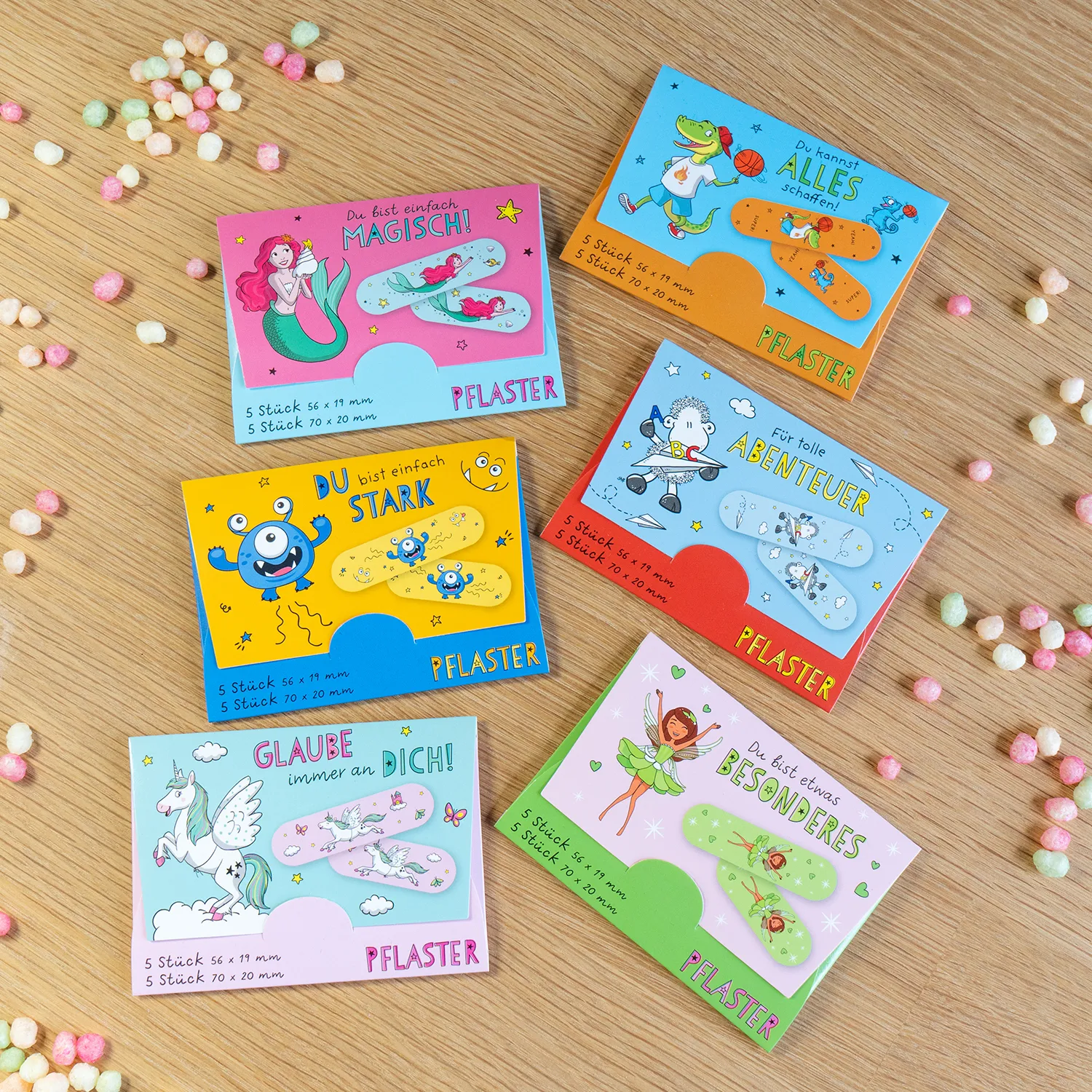 Pflaster »Fee« – bunte Feen-Pflaster im Briefchen, 10 Stück