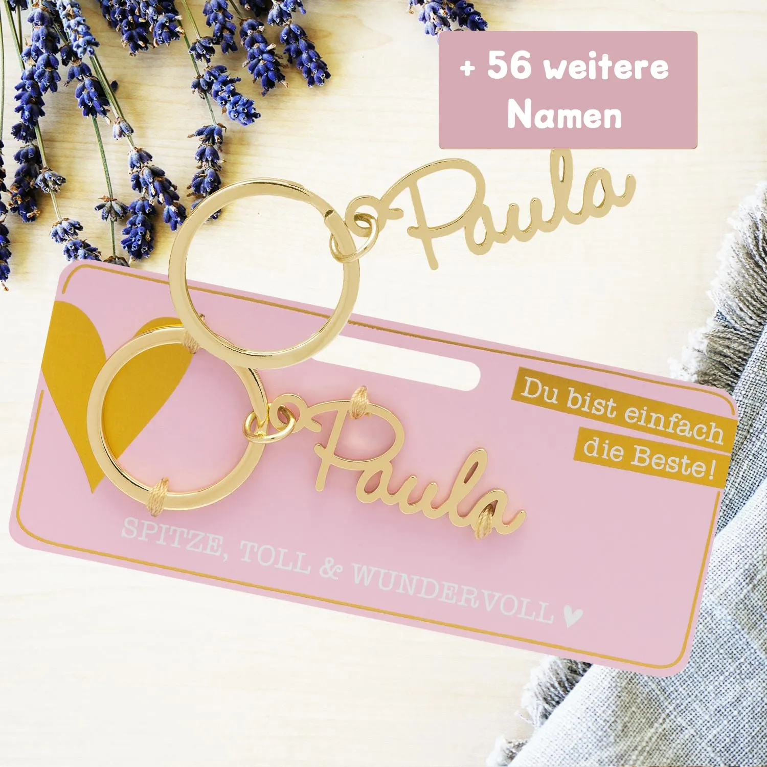 Schlüsselanhänger mit Name »Paula«