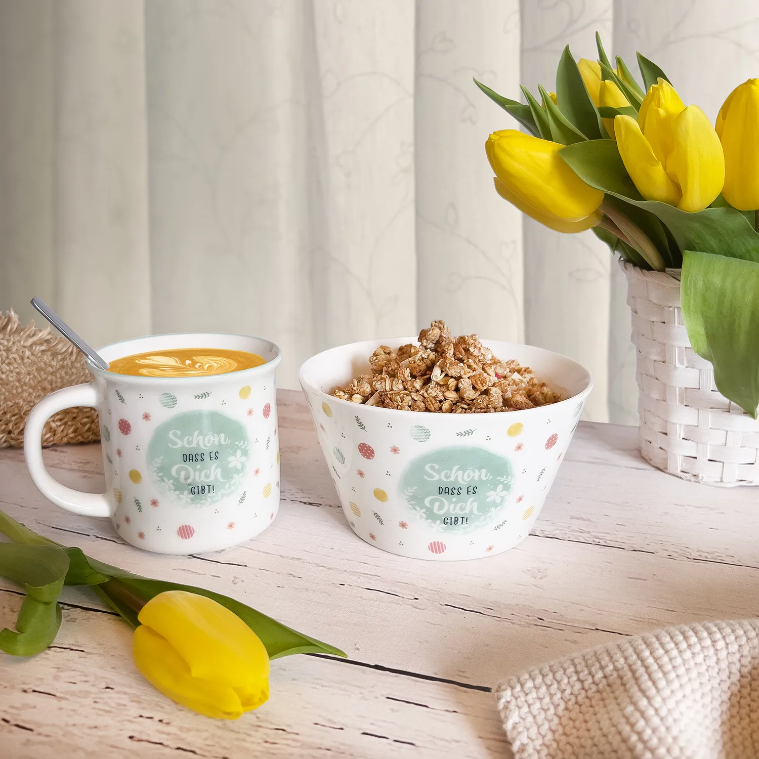 Osterschale »Schön, dass es Dich gibt!«