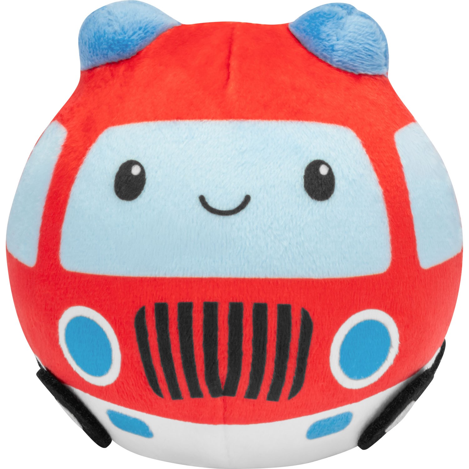 Rot-blauer Knuffel-Knautschi Tatulo im Auto-Design mit Memory-Foam