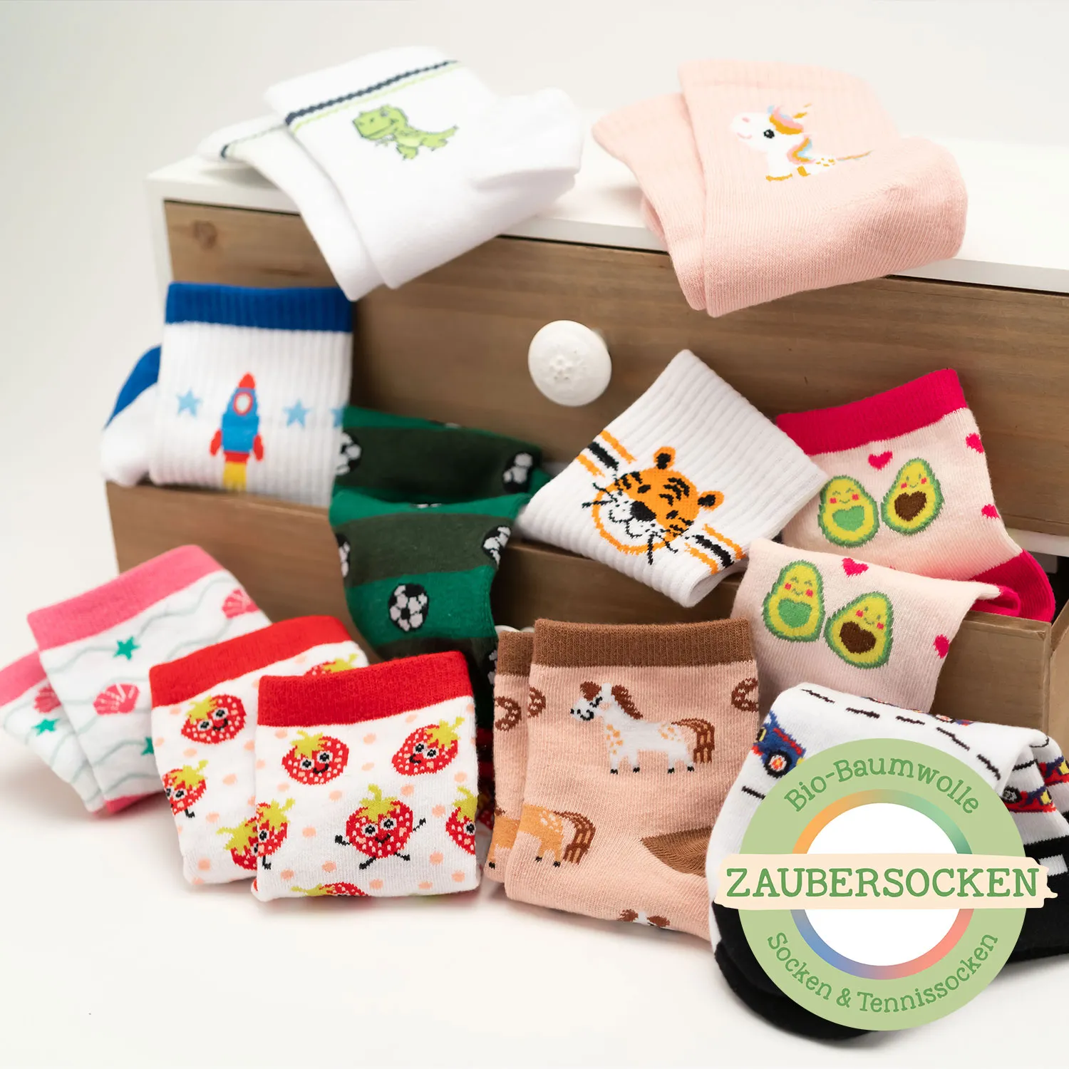 Kinder-Zaubersocken Bio-Baumwolle »Meerjungfrau«