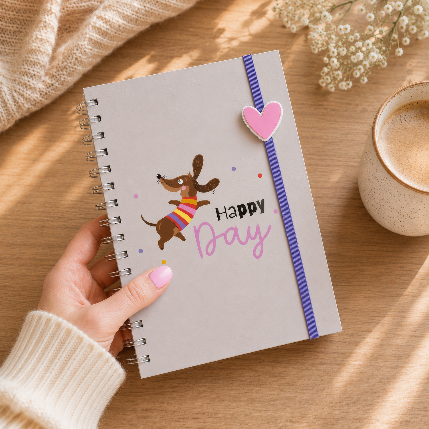 Notizbuch Dackel »Happy Day« 