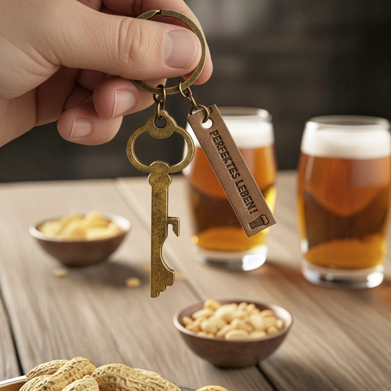 Schlüsselanhänger mit Flaschenöffner »Perfekt«