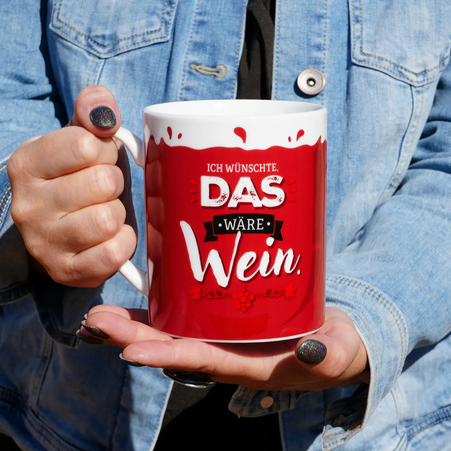 XL-Tasse »Ich wünschte, das wäre Wein«