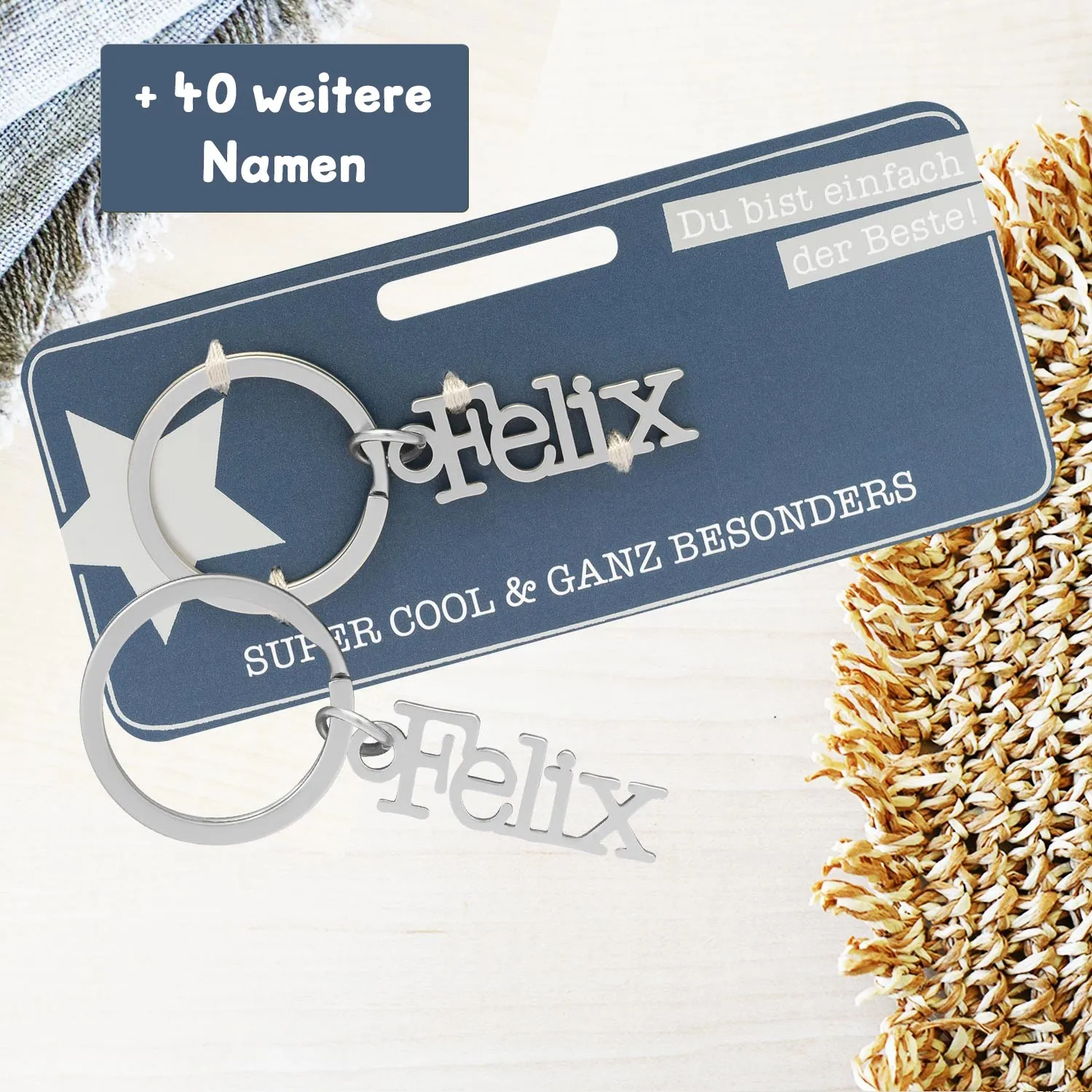 Schlüsselanhänger mit Name »Felix«