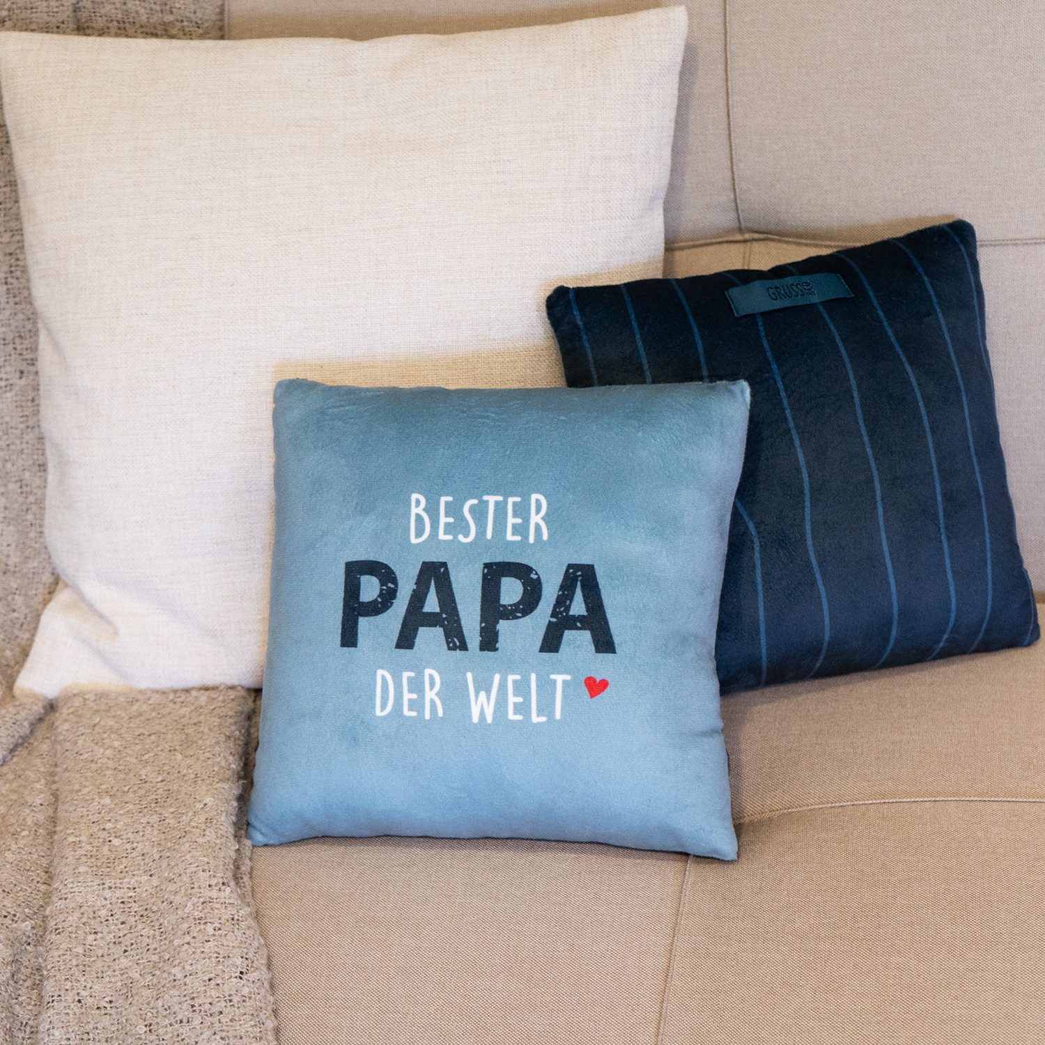 Plüschkissen »Papa«