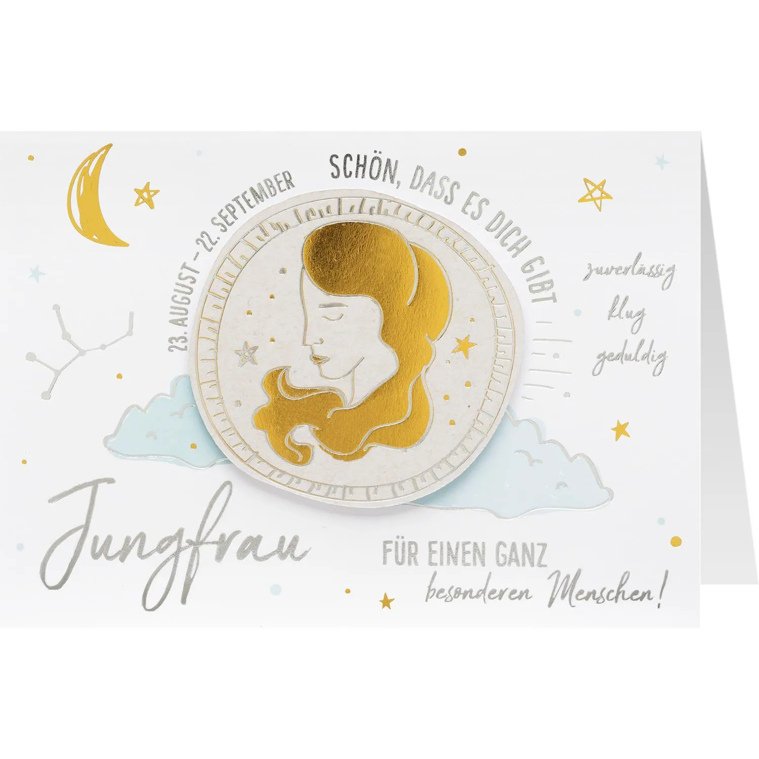 Grußkarte »Jungfrau«