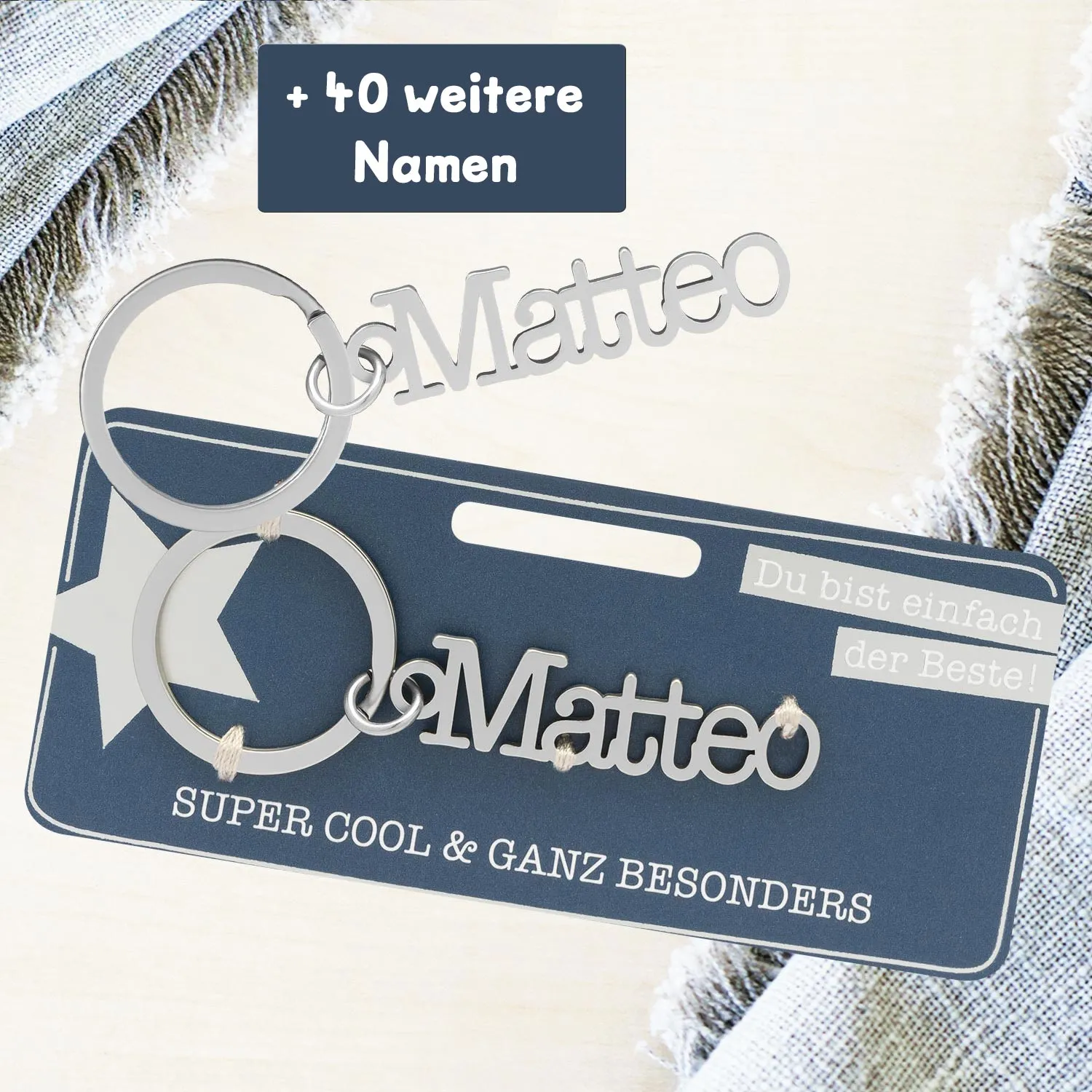 Schlüsselanhänger mit Name »Matteo«
