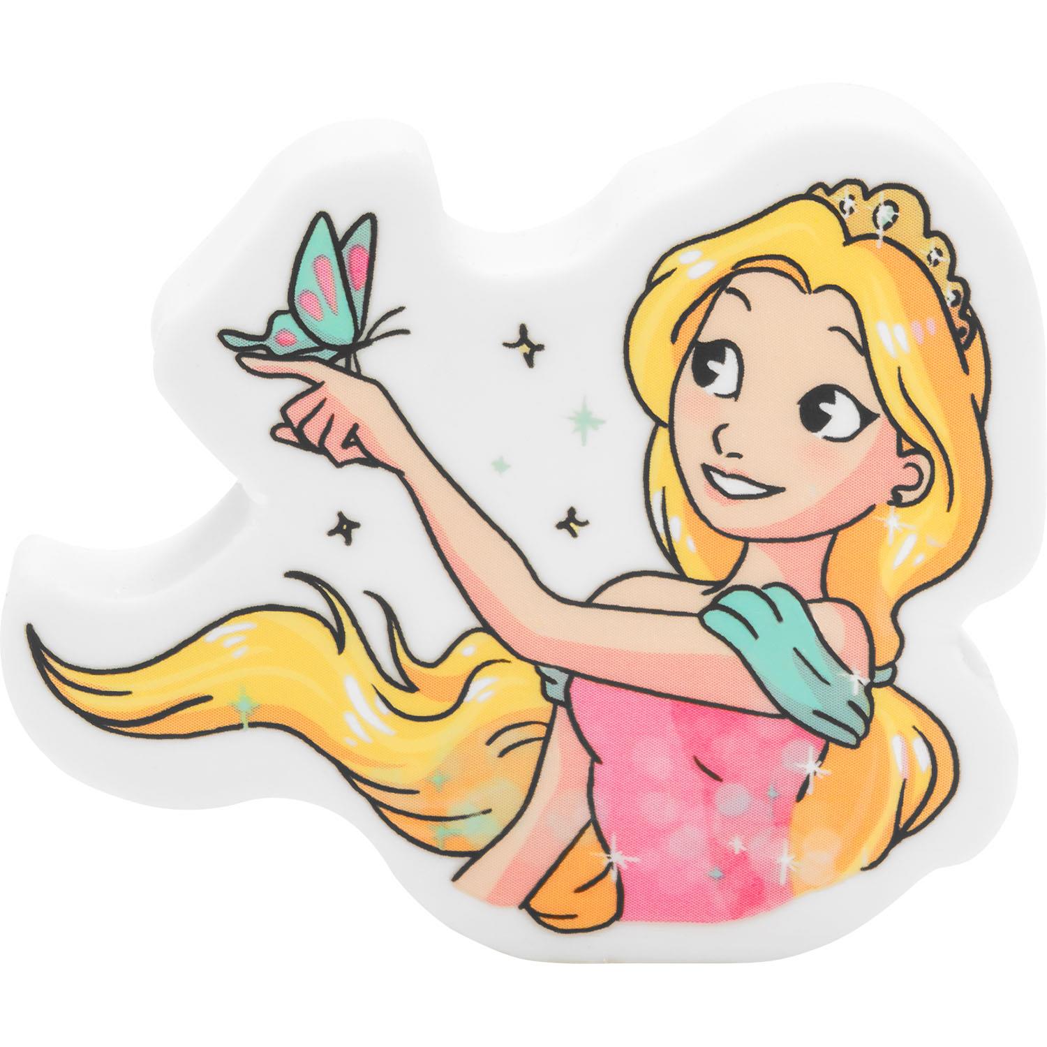 Prinzessin-Radiergummi mit gelber Mähne und Schmetterlings-Detail